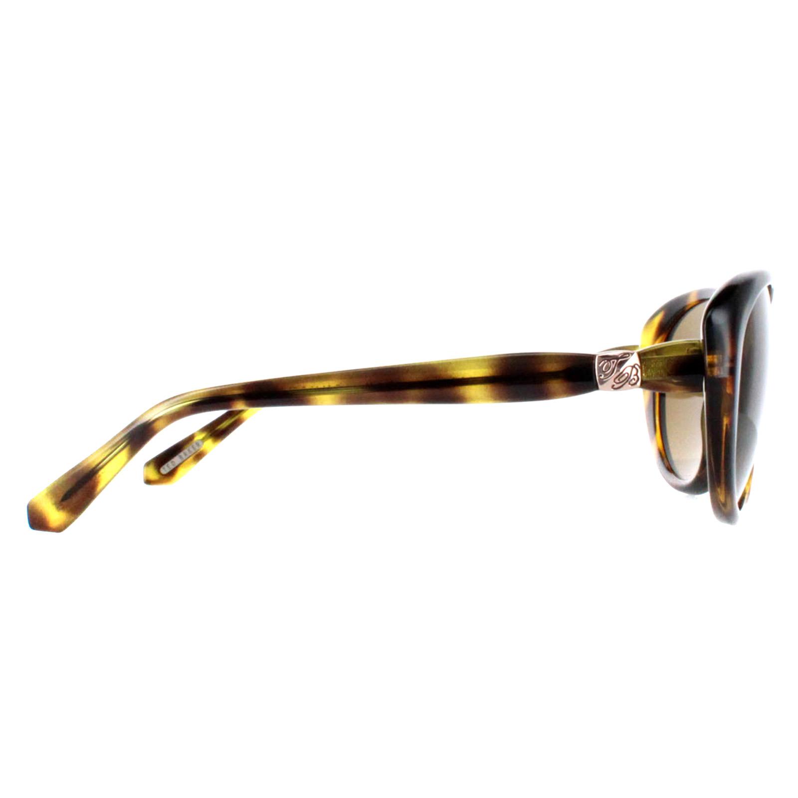 Brown Ted Baker Brown Oval Havana Brown Gradient TB1315 Cougar, Image 4 of 4