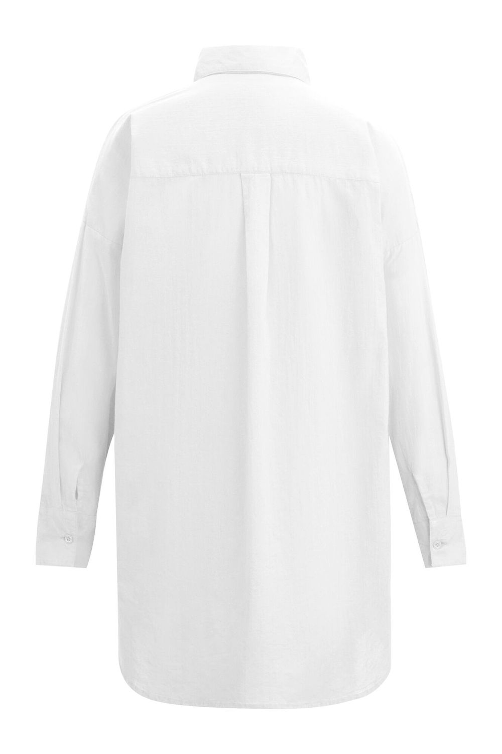 White Prena Cover Up Plain Beach Shirt, Image 3 of 5