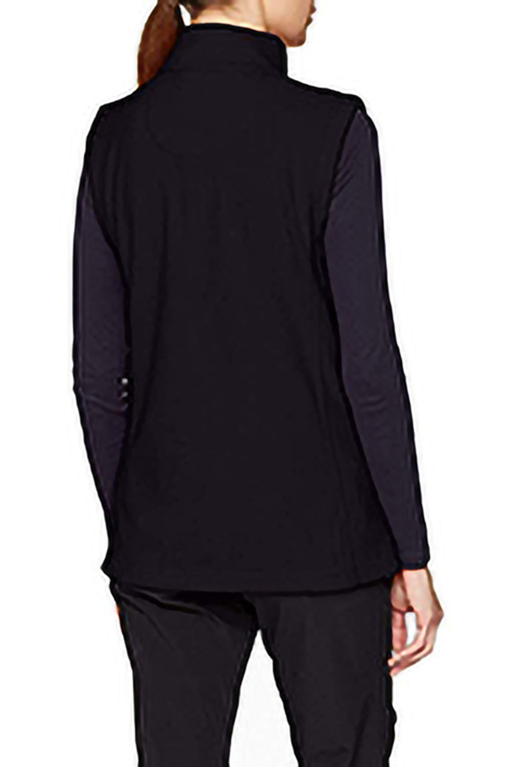Black Micro Fleece Bodywarmer / Gilet, Image 3 of 5