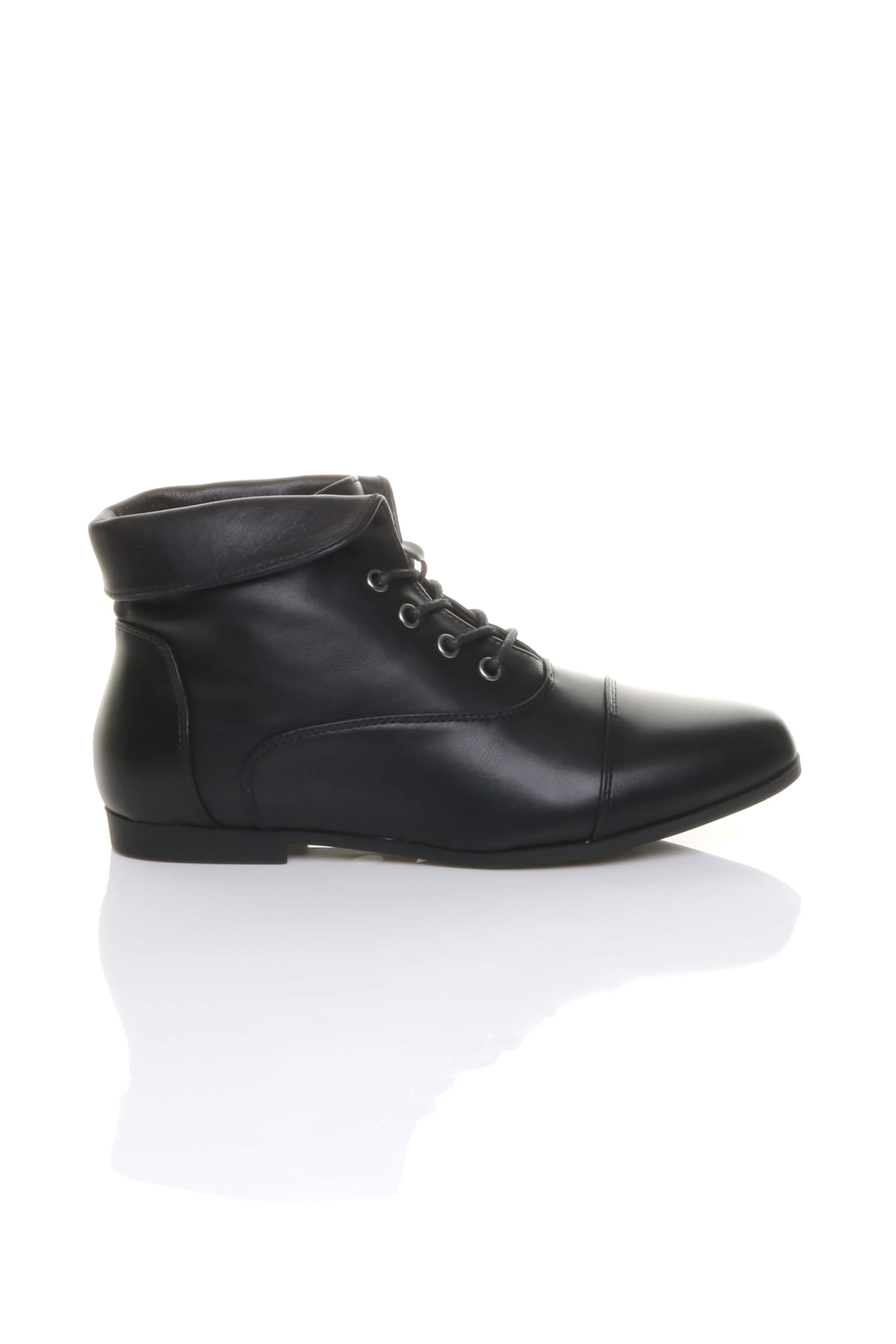 Black AJVANI Black Pixie Granny Ankle Boots, Image 2 of 5