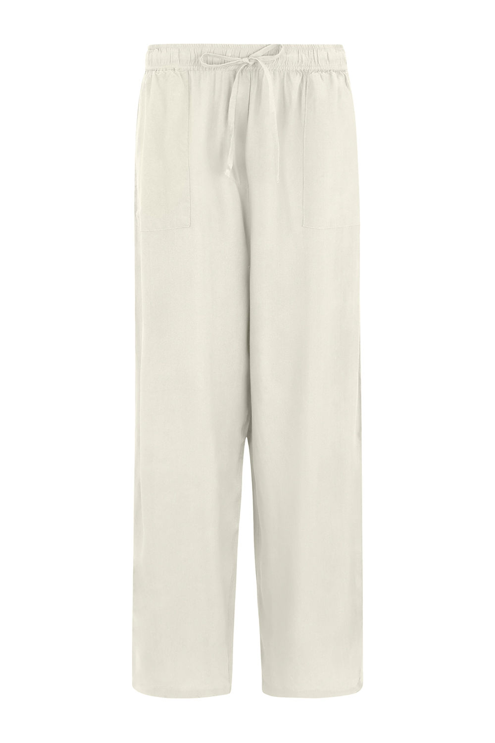 Cream Elbrie Plain Trousers, Image 1 of 5