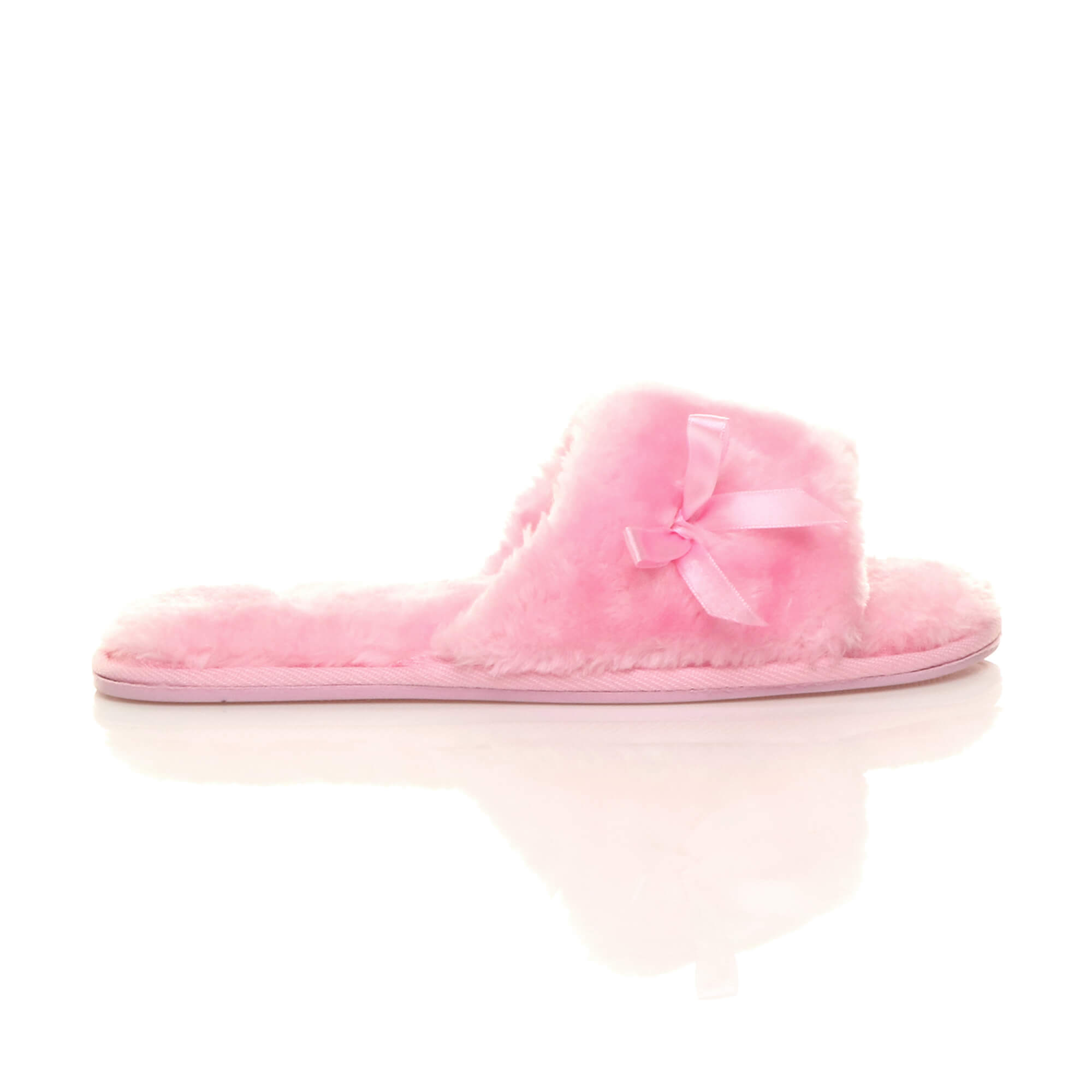 Pink AJVANI Pink Peep Toe Sandals Slippers, Image 2 of 6