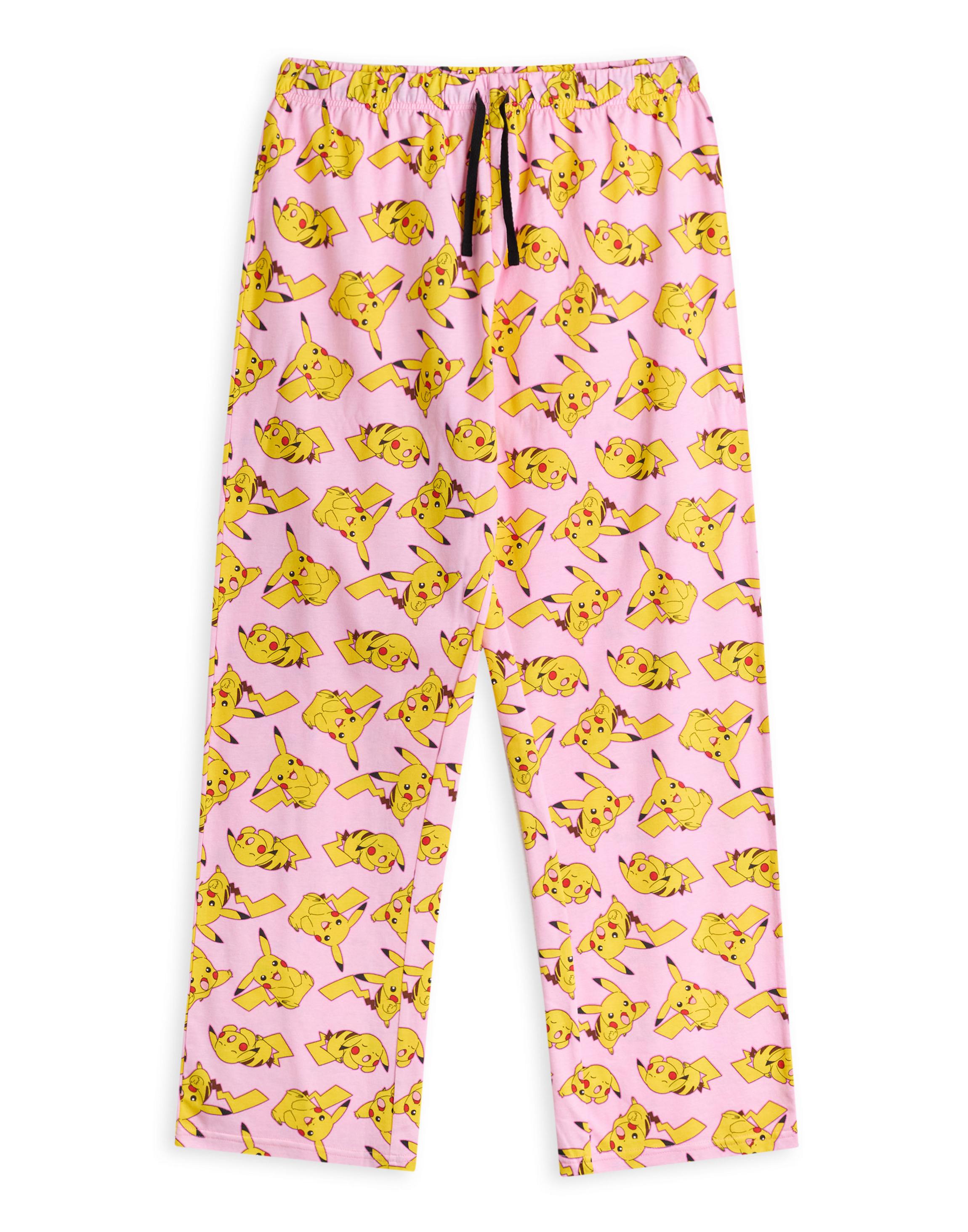 Pink Pokemon Pikachu Pyjama Set, Image 4 of 6