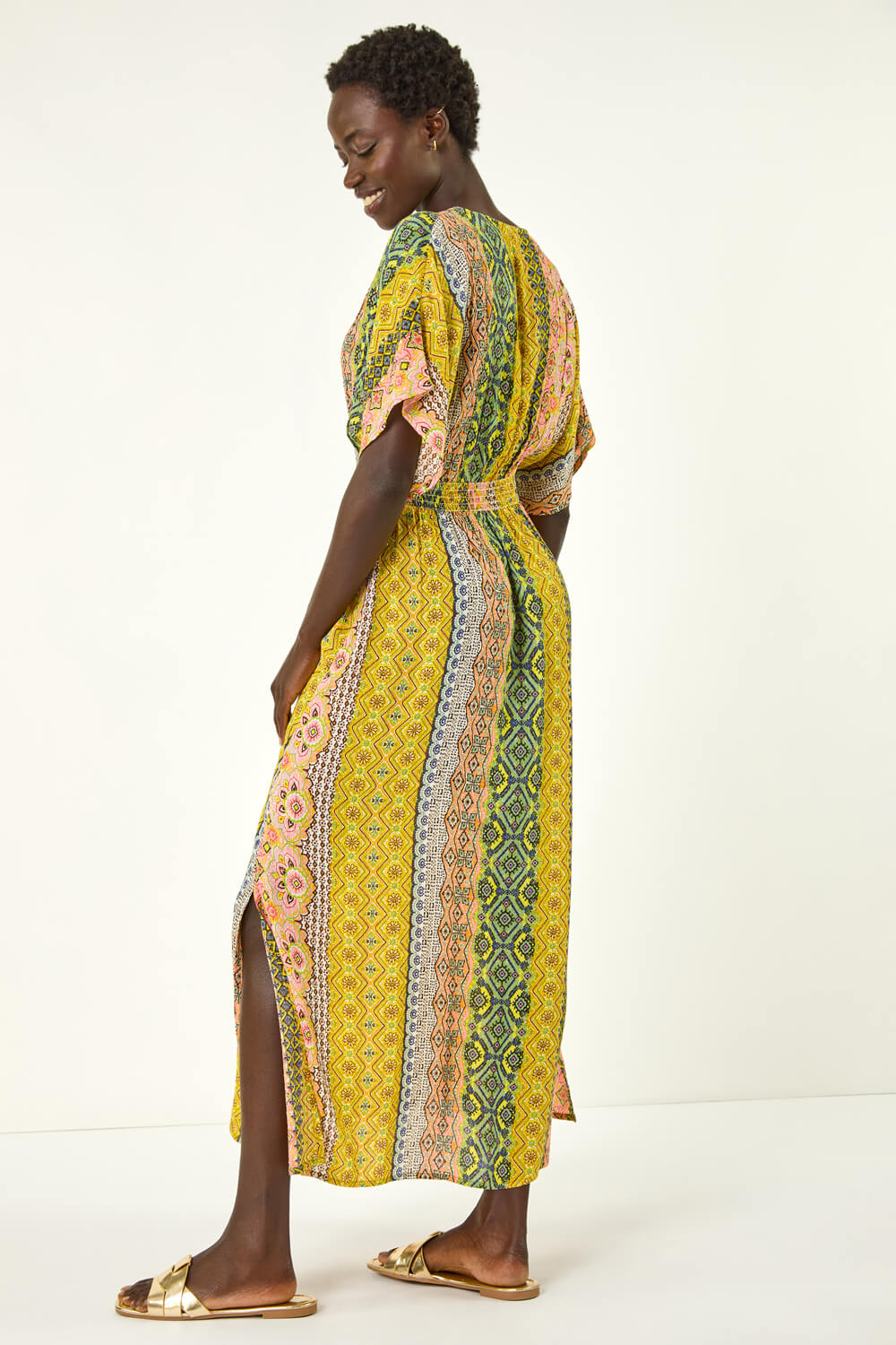 empire waist midi dress Long Sleeve Chiffon Evening Simple Salad Dressing - Color:3 Chic Plus Size Fashion
