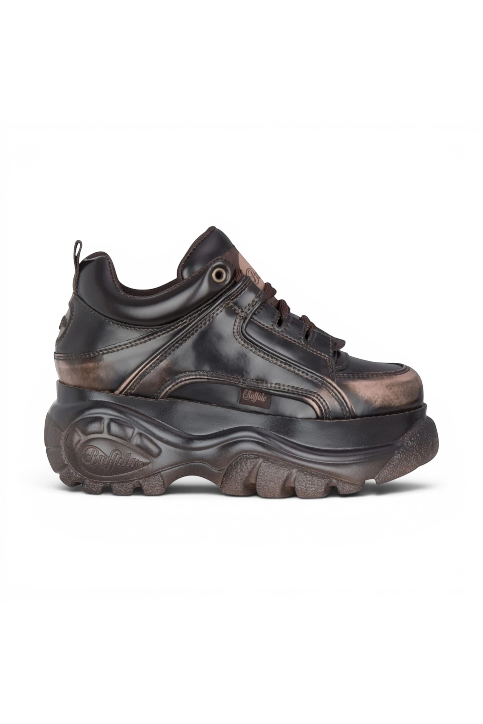 Brown Womens Chunky Platform Trainers -1339-14, Image 1 of 6