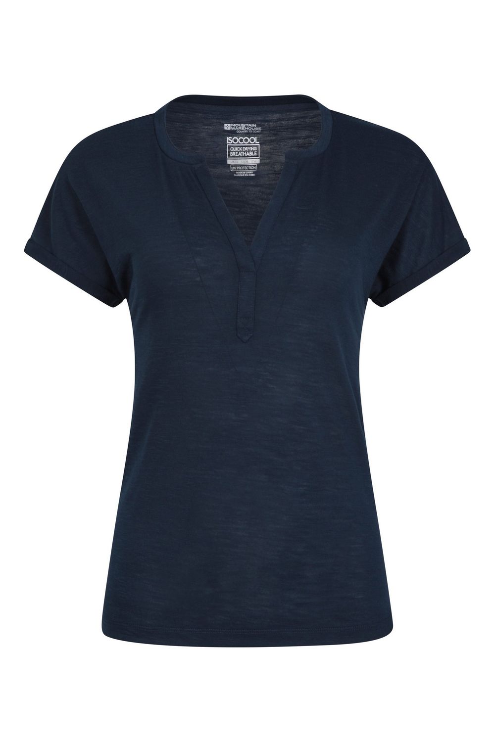 Navy Skye Slub Quick Dry TShirt, Image 1 of 3