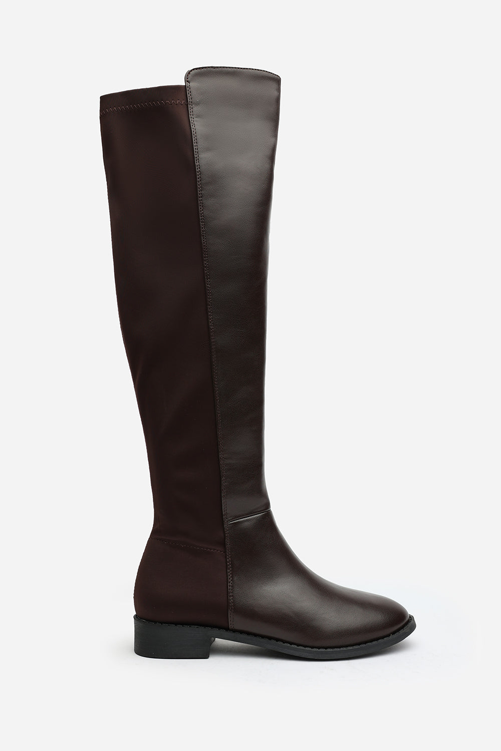 Dark Brown 'Diem' Over Тhe Knee Pull On Boots, Image 2 of 6
