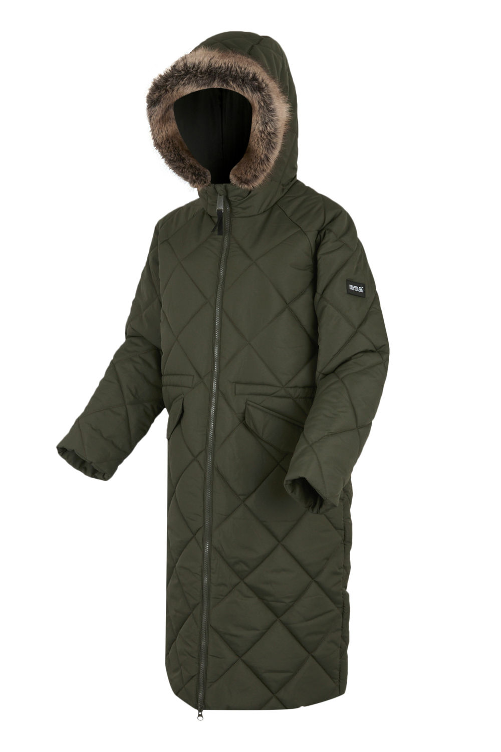 Khaki Regatta Khaki Freyla Padded Jacket, Image 3 of 5