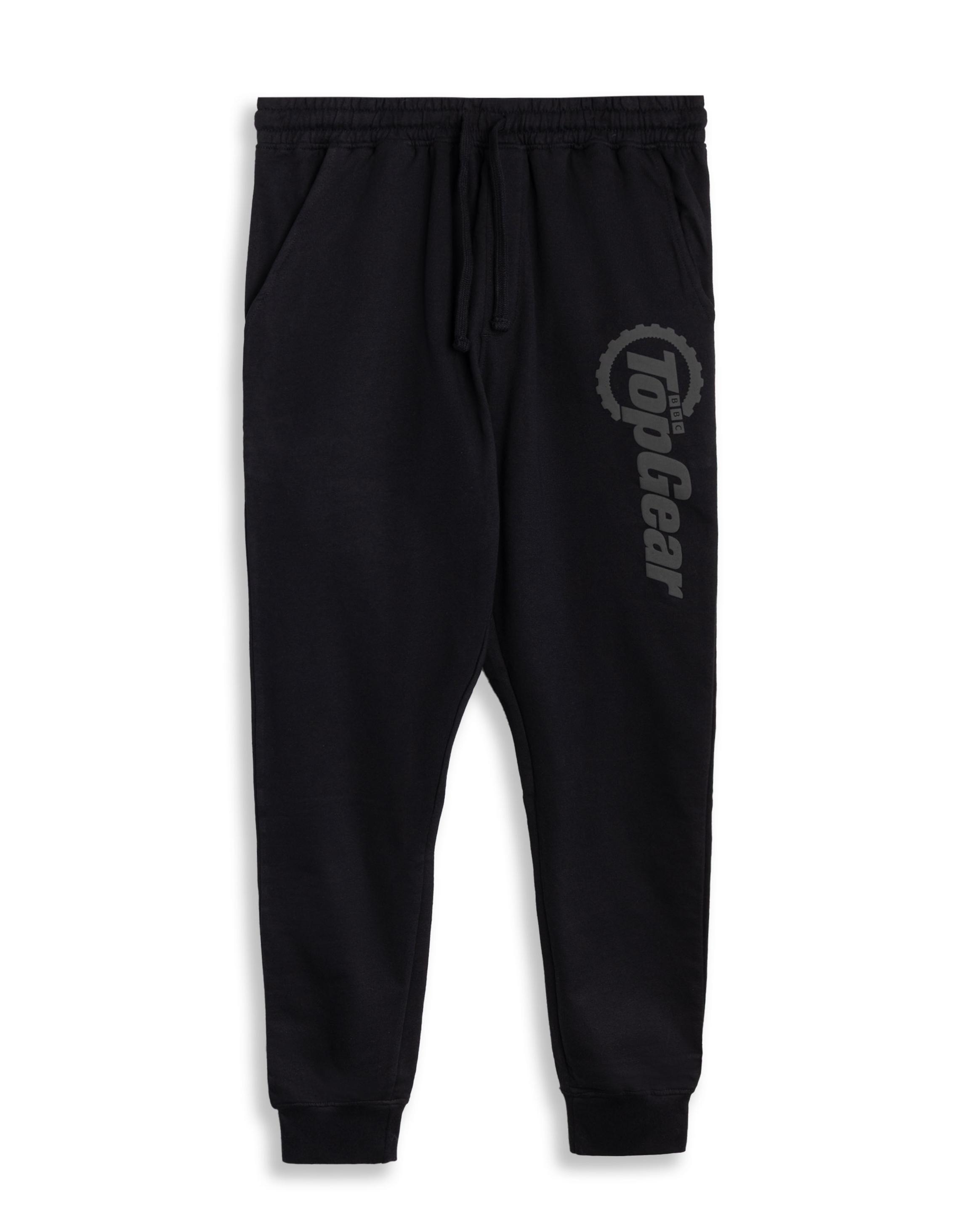 Black Top Gear Logo Unisex Black Joggers