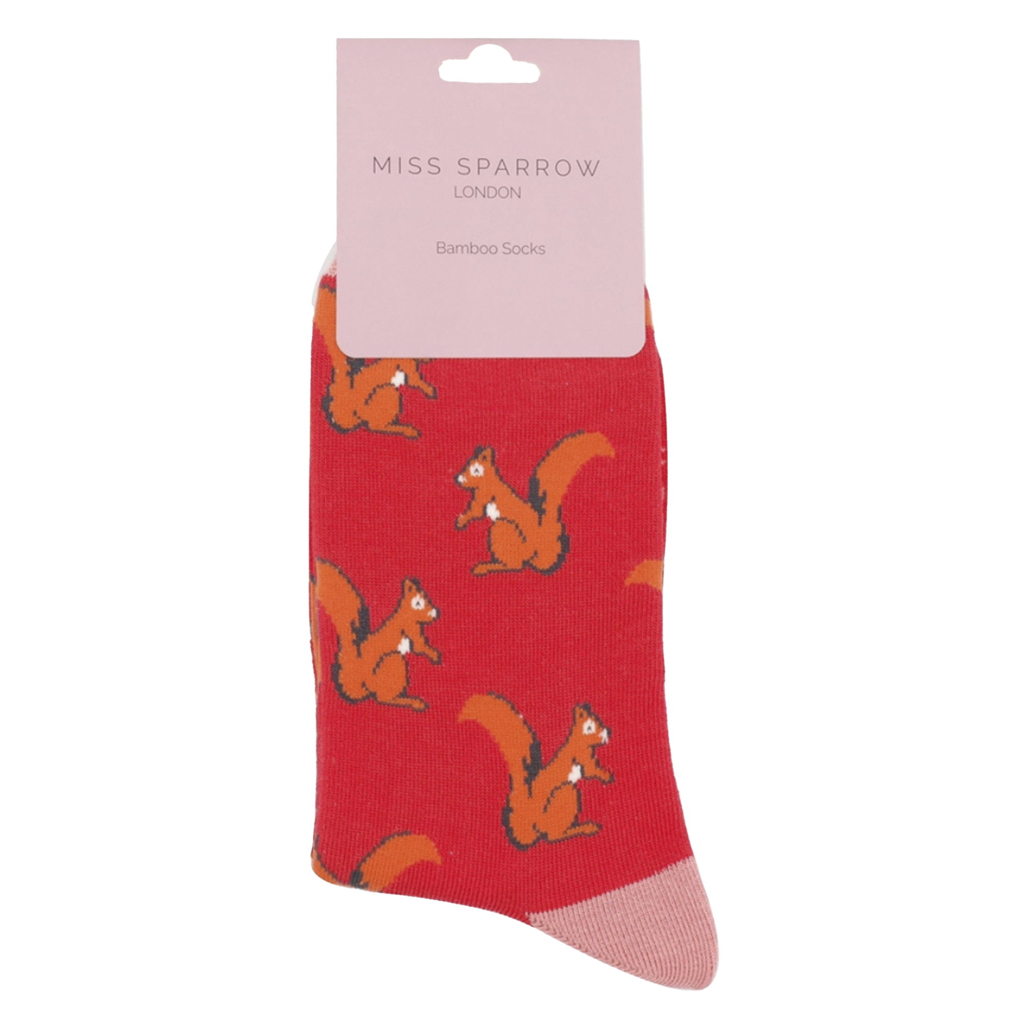 Cerise 1 Pack Novelty Animal Patterned Bamboo Socks, Image 4 of 4
