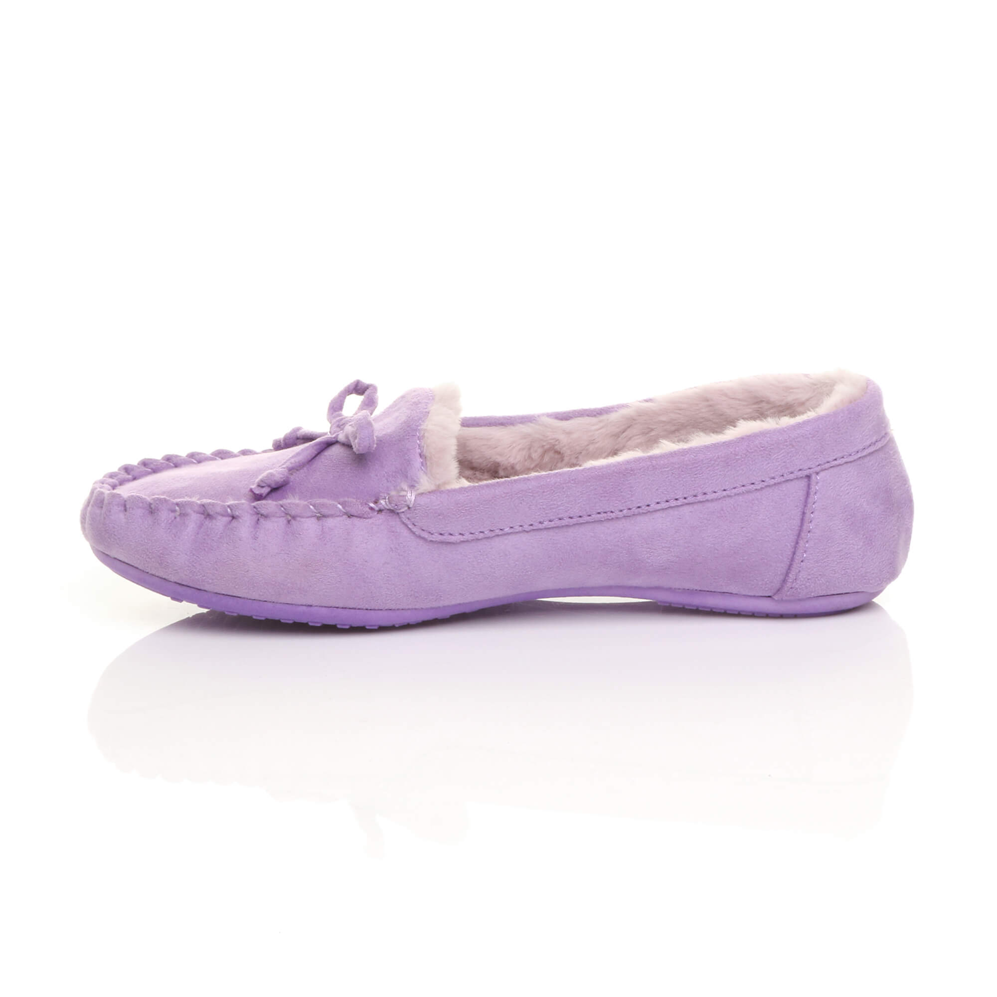 Lilac Boat Shoes Moccasins Slippers, Image 3 of 6