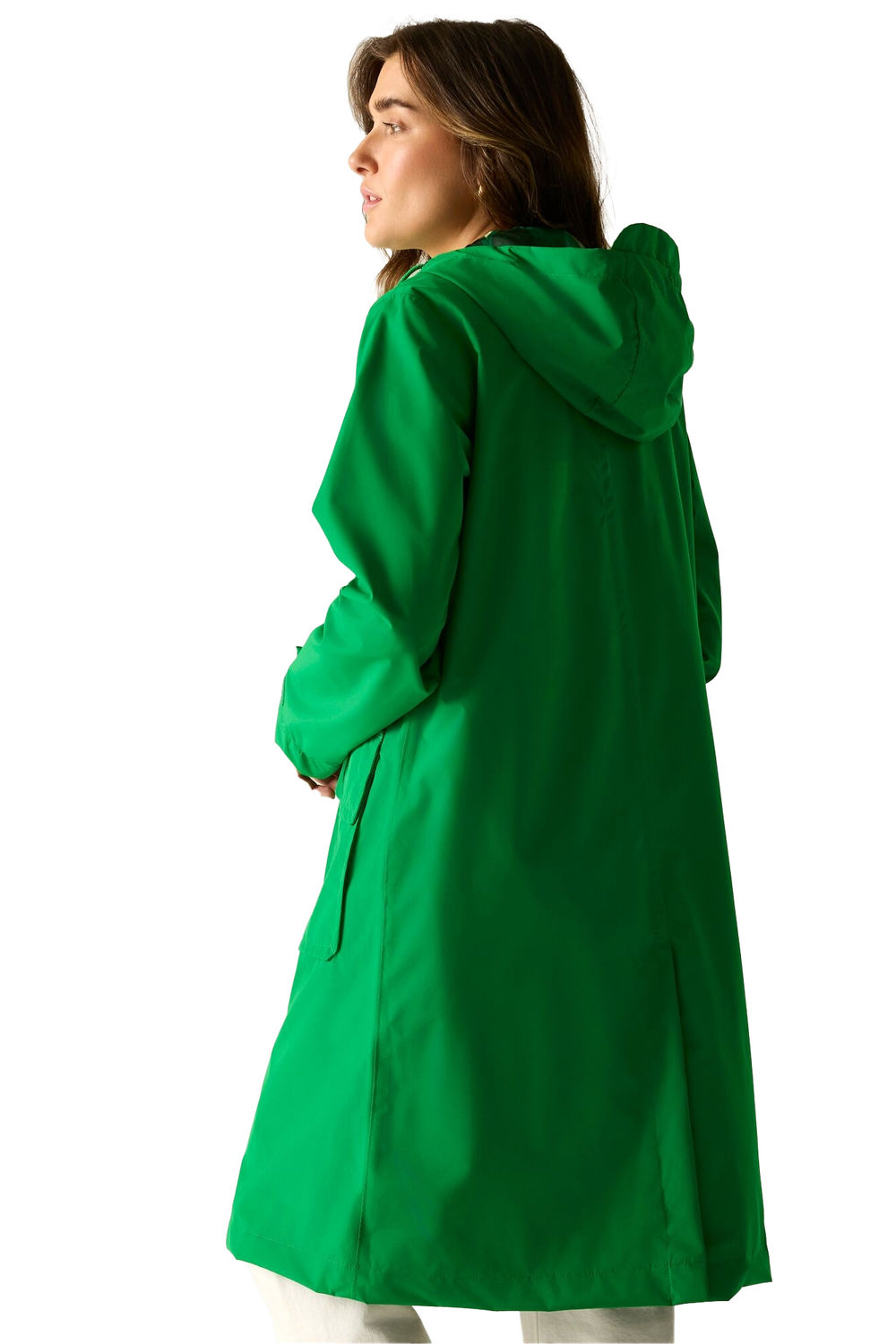 Green Orla Kiely Square Flower Long Jacket, Image 5 of 5