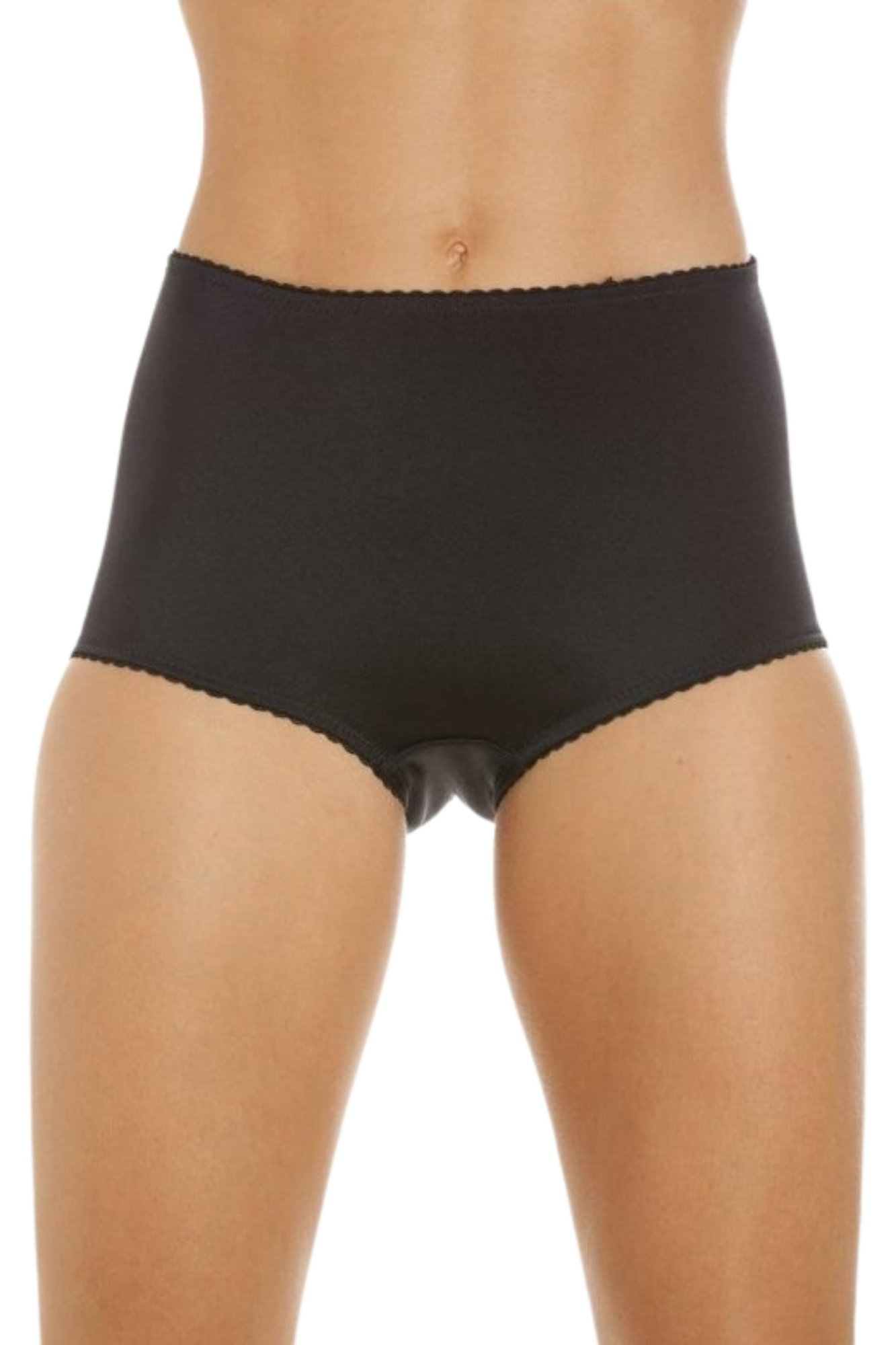 Black High Waist 2 Pack Control Briefs, Image 1 of 4