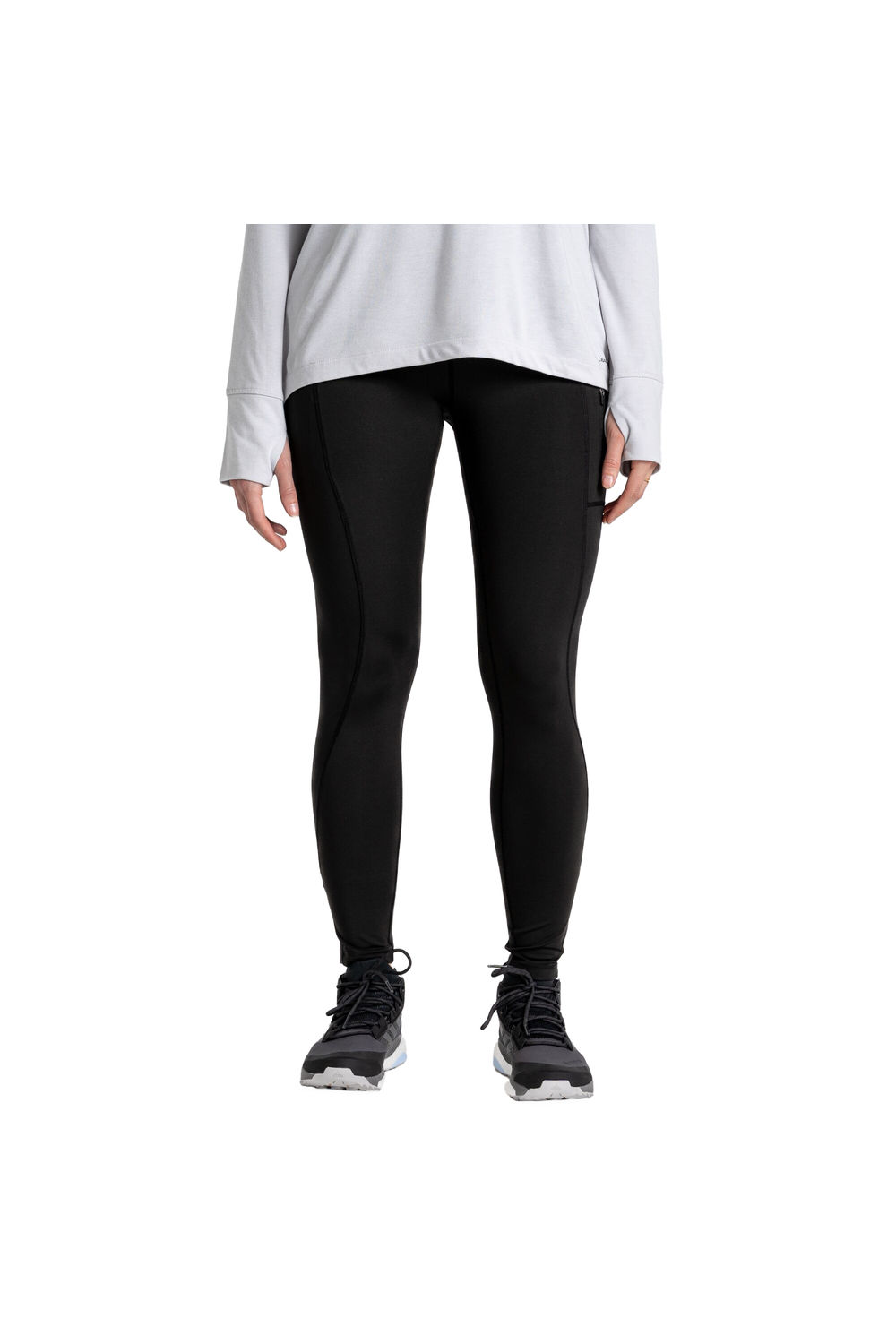 Black Kiwi Pro Plain Leggings, Image 2 of 3
