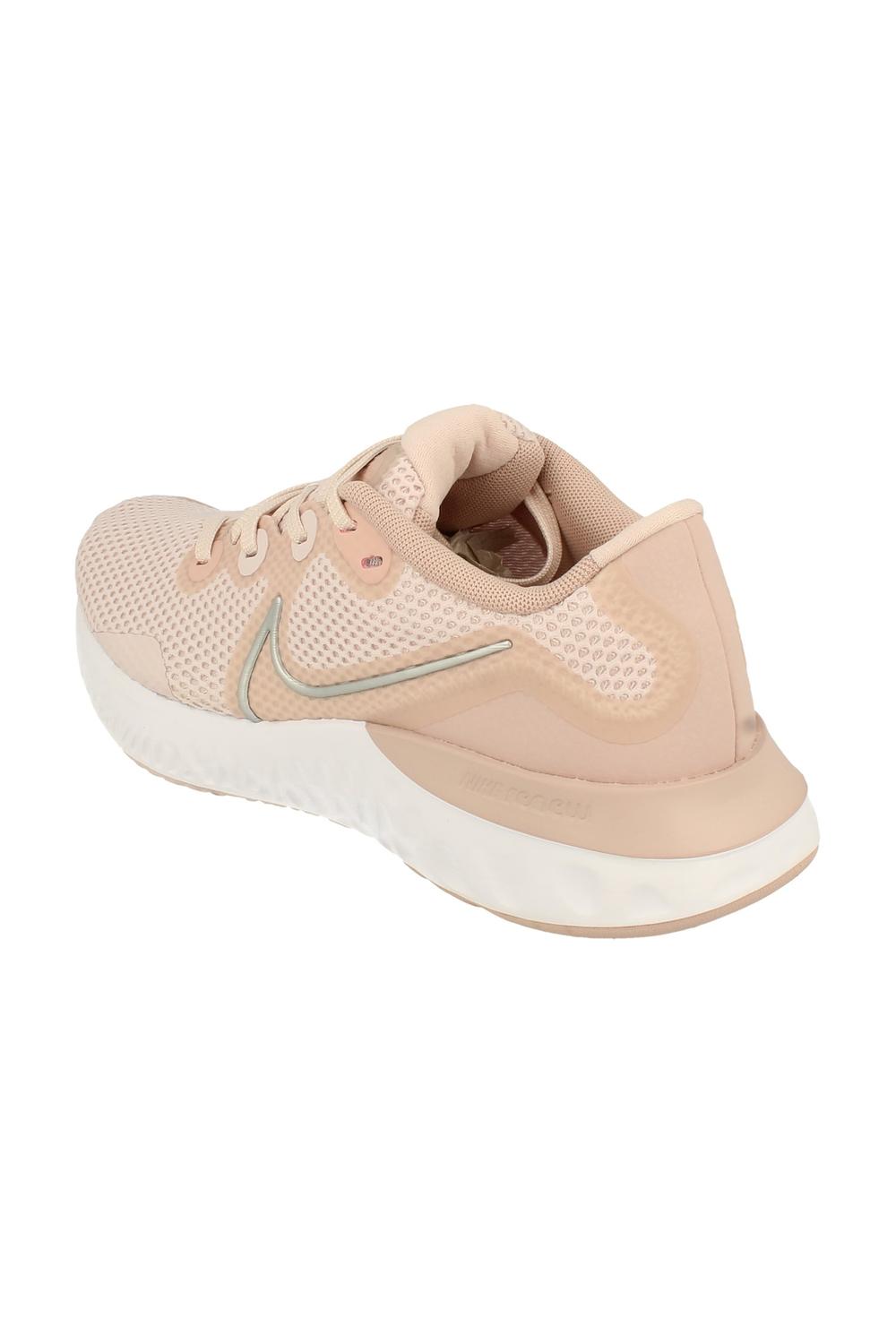 Beige Nike Womens Renew Run Running Trainers, Image 3 of 6
