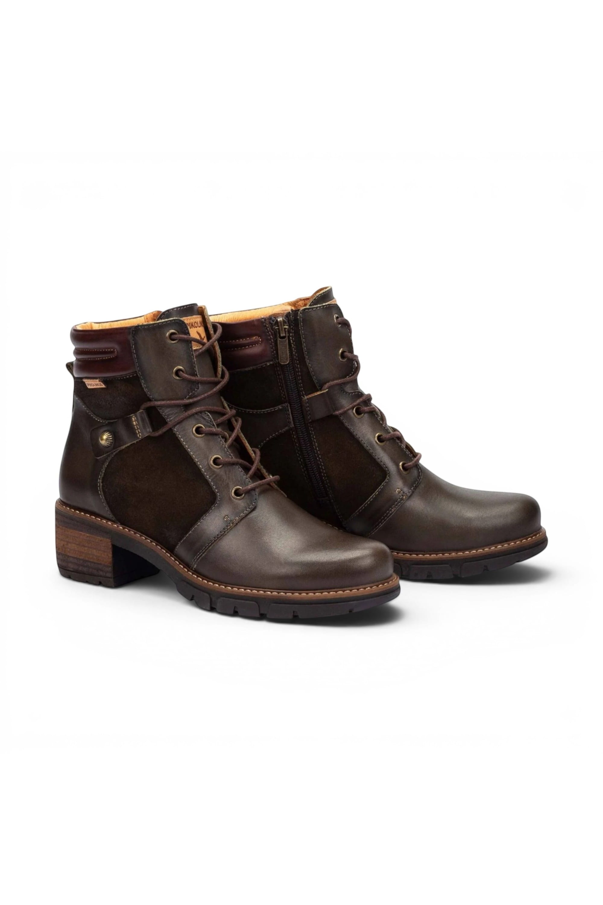 Brown Womens Soft Heel Ankle Boots -W1T-8979C1, Image 5 of 7