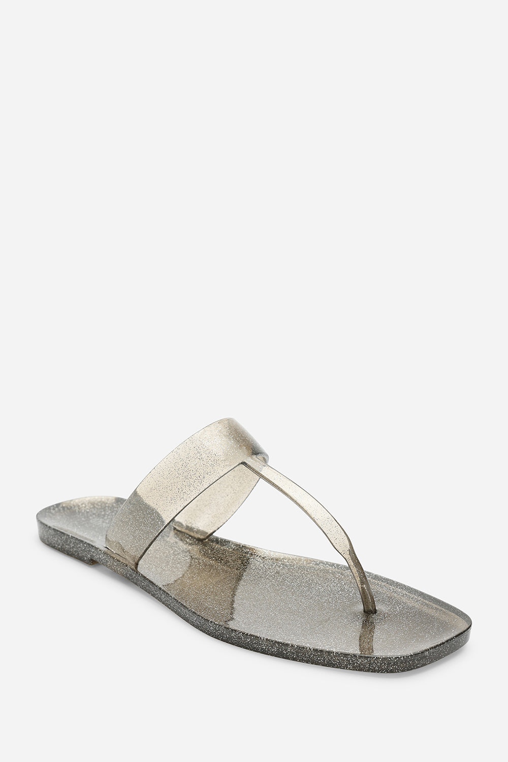 Grey Rosalyn Glitter Thong Flip Flop Sandals, Image 3 of 6