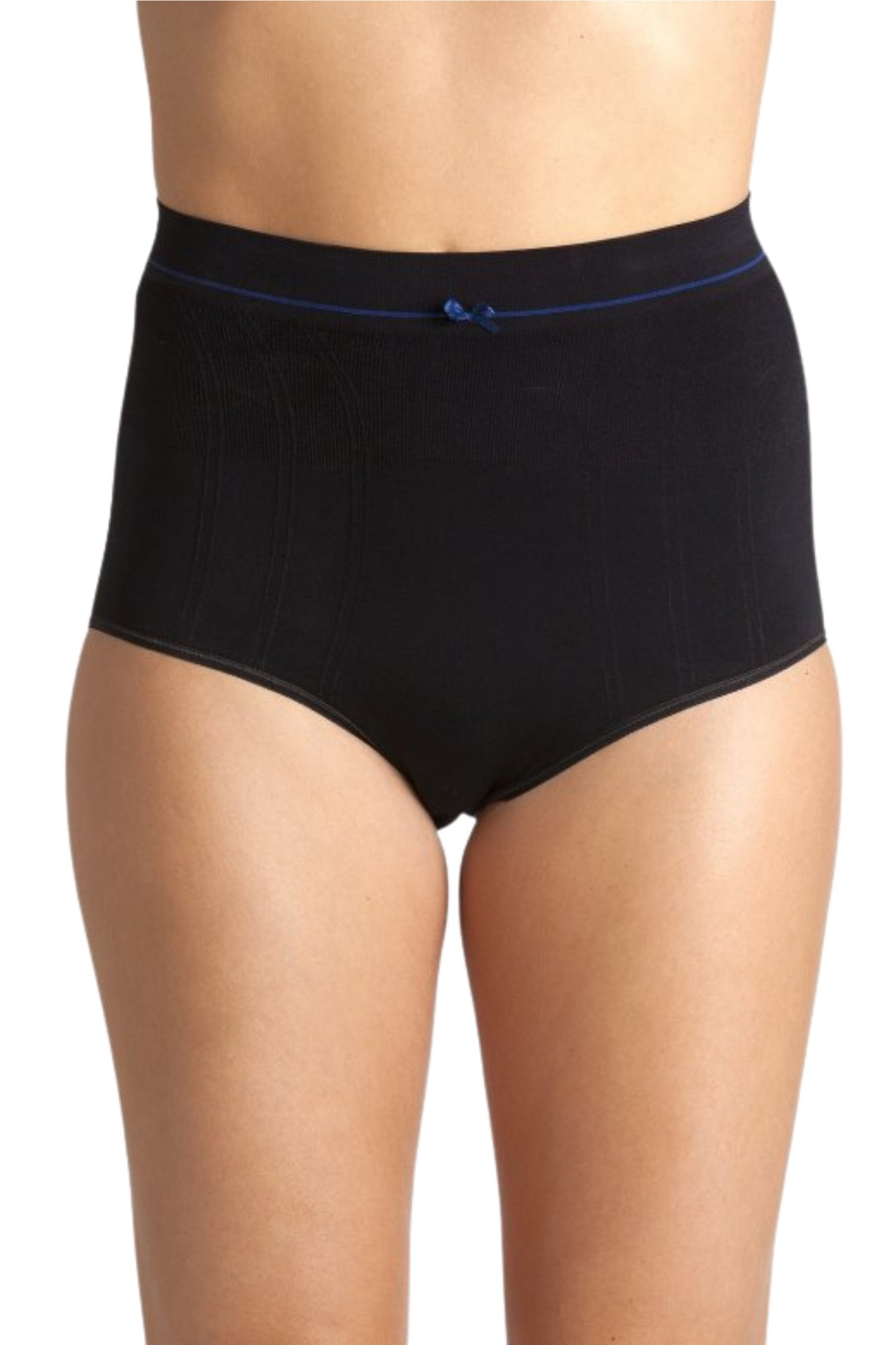 Black 2 Pack Seamless High Waist Briefs, Image 1 of 4