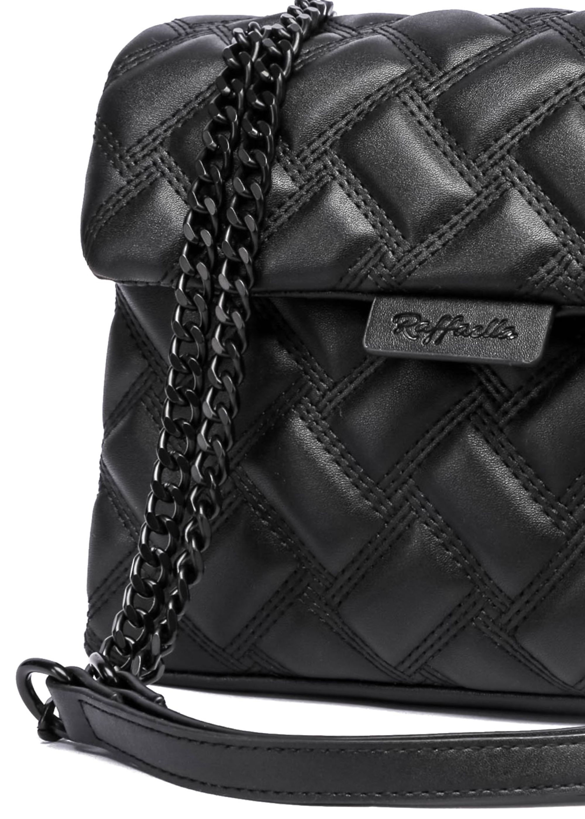 Black Raffaella Black Quilted Chain Bag, Image 2 of 2