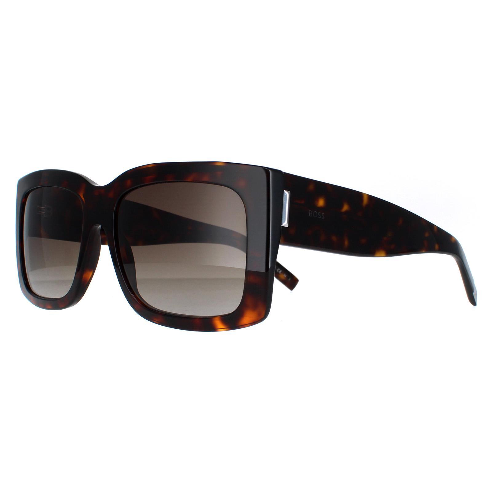 Brown Hugo Boss Brown Rectangle Havana Brown Gradient BOSS 1454/S, Image 2 of 6