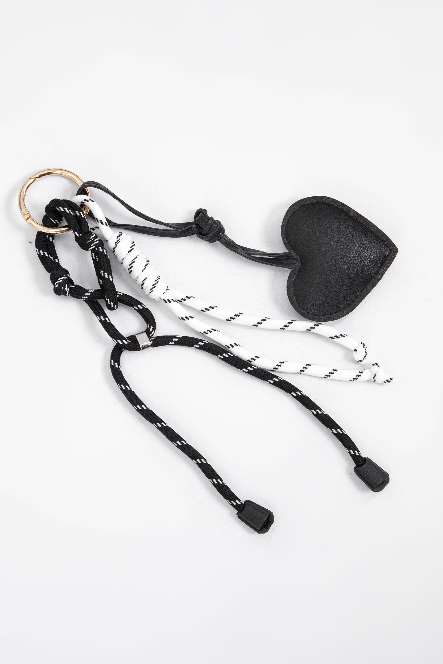 Black Love Heart Clip On Bag Charm, Image 1 of 3