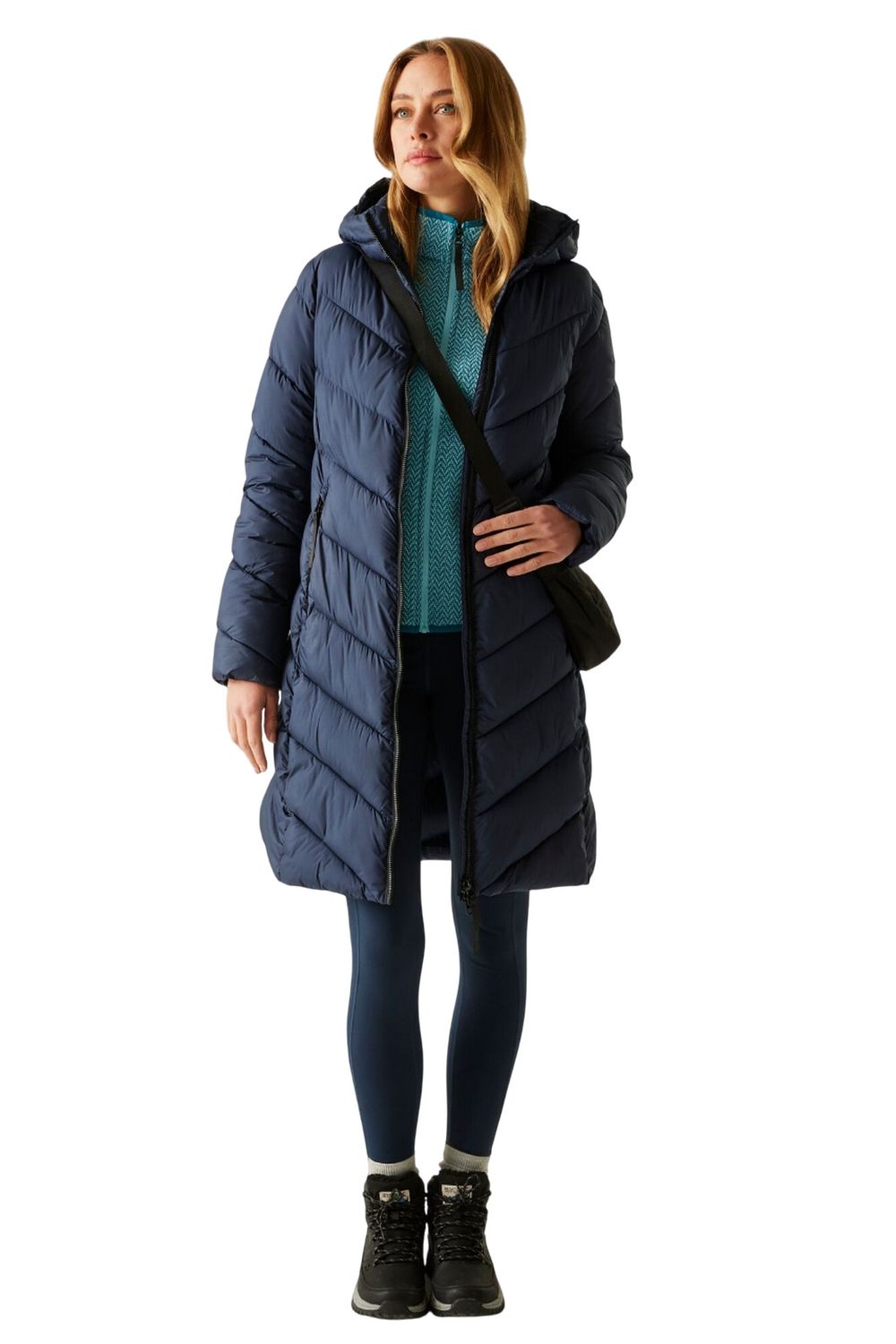 Navy Anita Padded Jacket, Image 6 of 6
