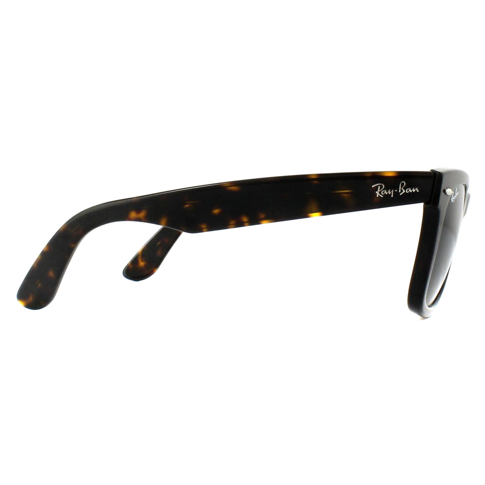 Brown Ray-Ban Brown Rectangle Tortoise Green Sunglasses, Image 4 of 4