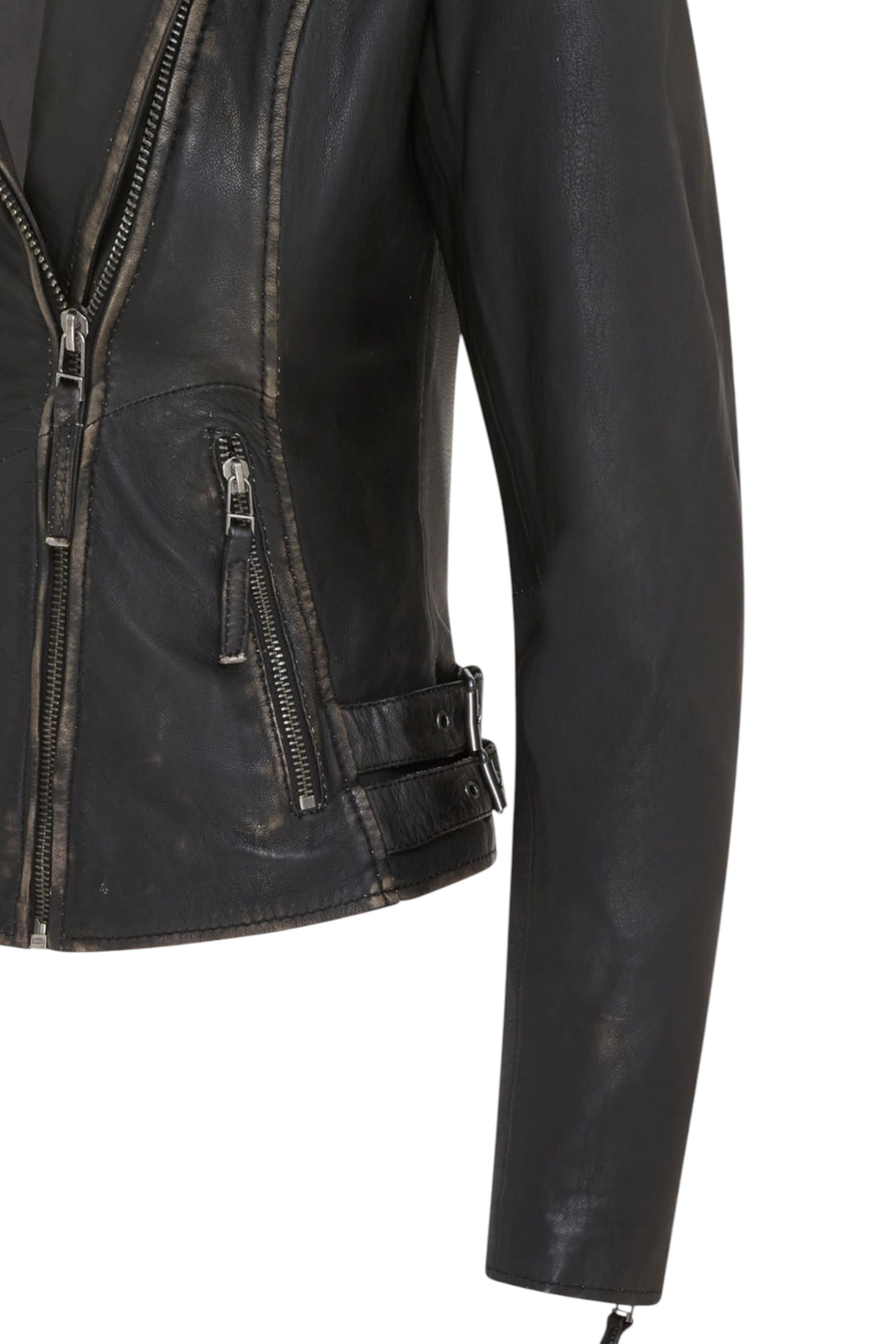Tortoishell Leather Brando Biker Jacket - Finnsnes, Image 7 of 8