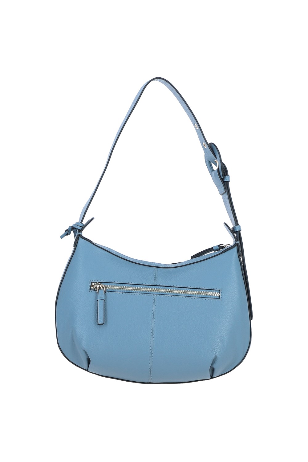 Blue 'Nevina' Real Leather Shoulder Bag, Image 3 of 4
