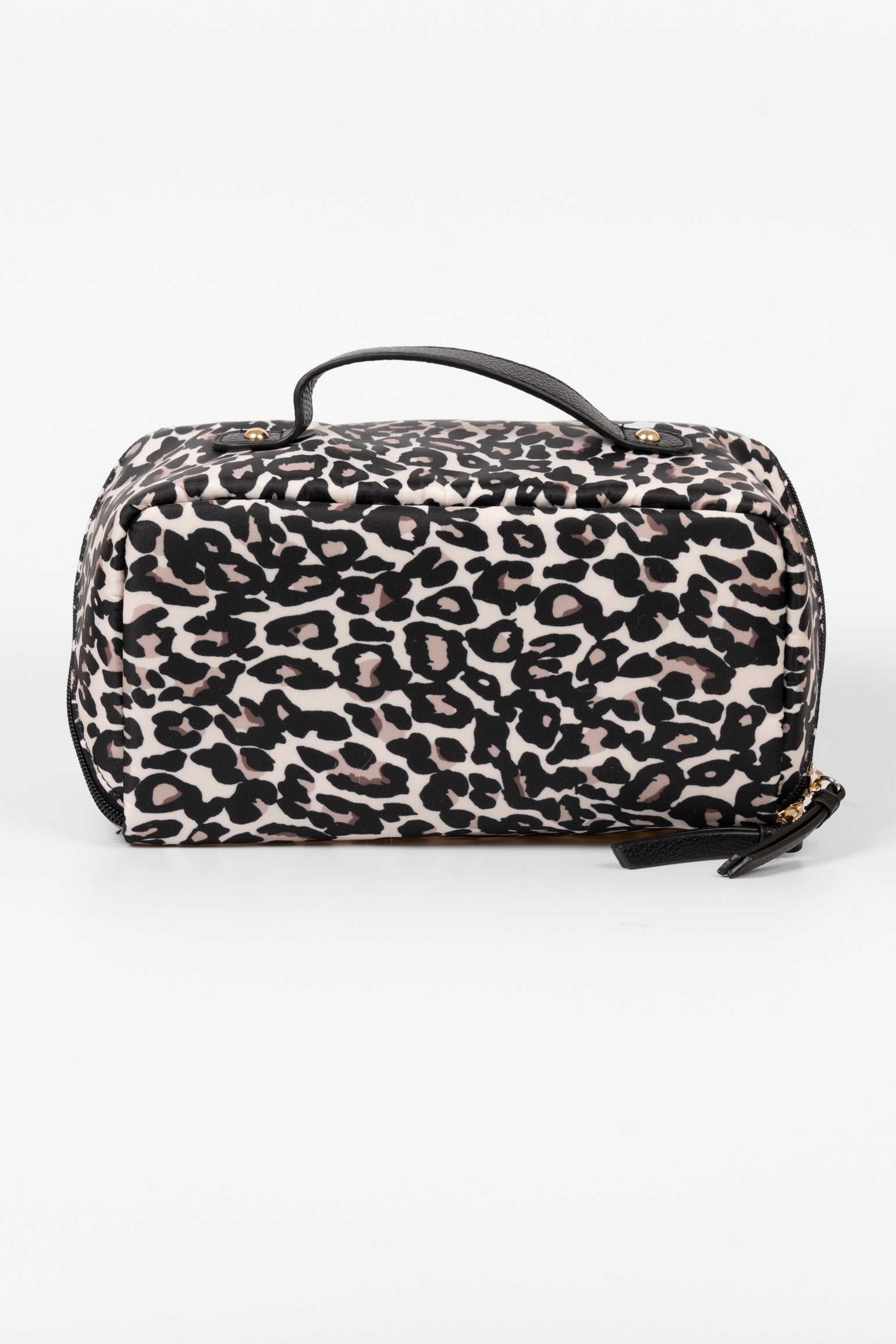 Cream Etre Cream Leopard Vanity Case Makeup Bag, Image 2 of 4
