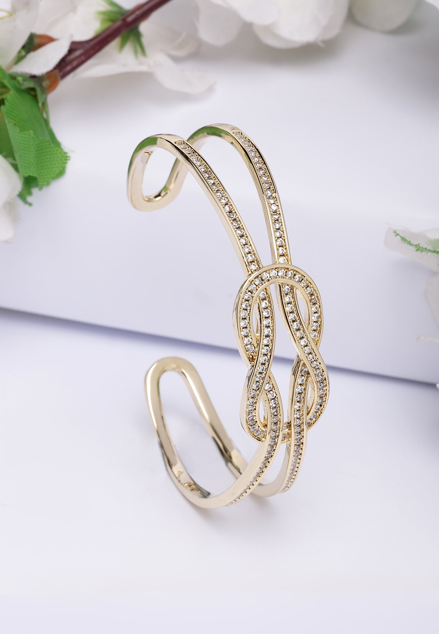 Gold Diva Delicate Contemporary Bracelet, Image 2 of 5