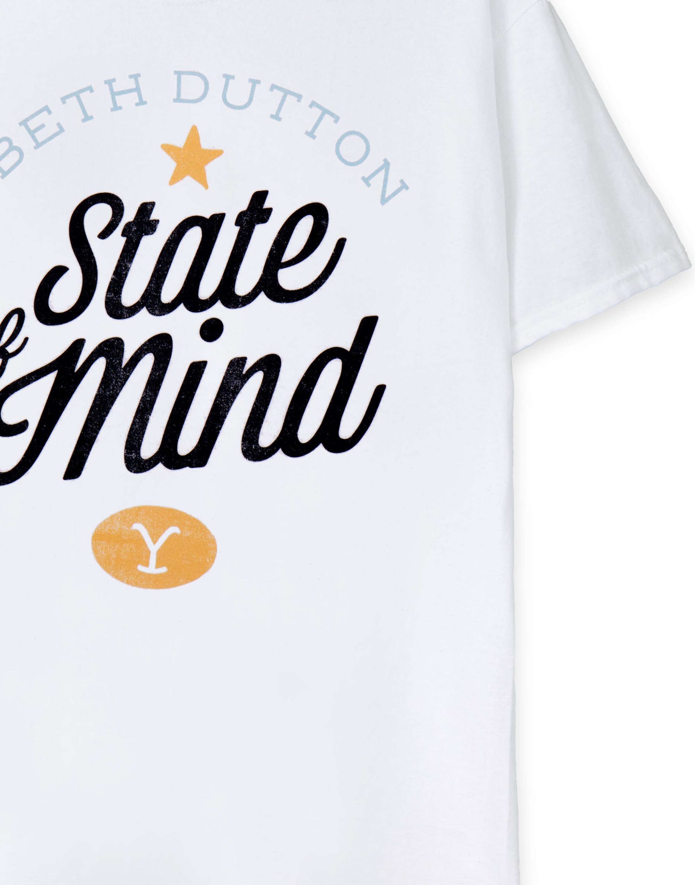 White Yellowstone Beth Dutton State Of Mind T-Shirt, Image 4 of 6