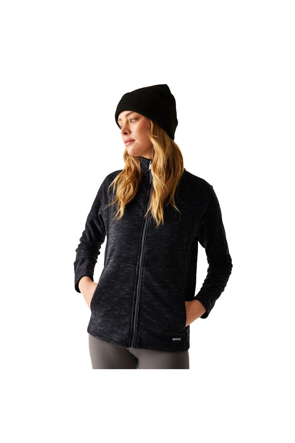 Black Mayse Full Zip Fleece Jacket, Image 6 of 6