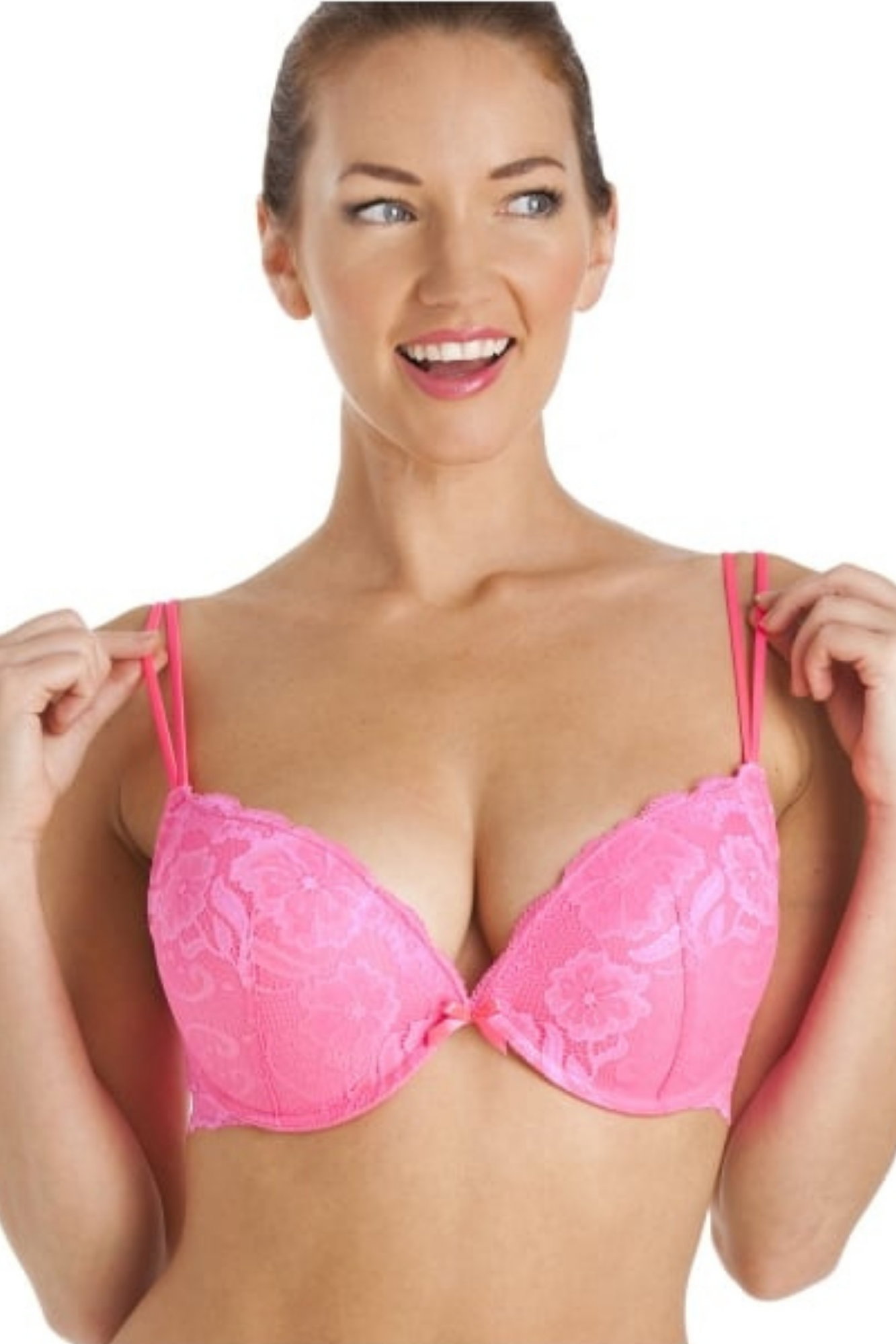 Pink Super Boost Padded Underwired Bra, Image 5 of 5