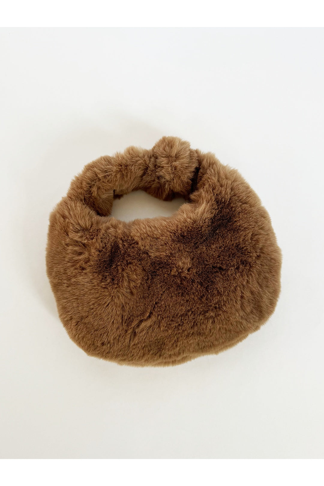 Brown Faux Fur Soft Grab Bag, Image 2 of 6