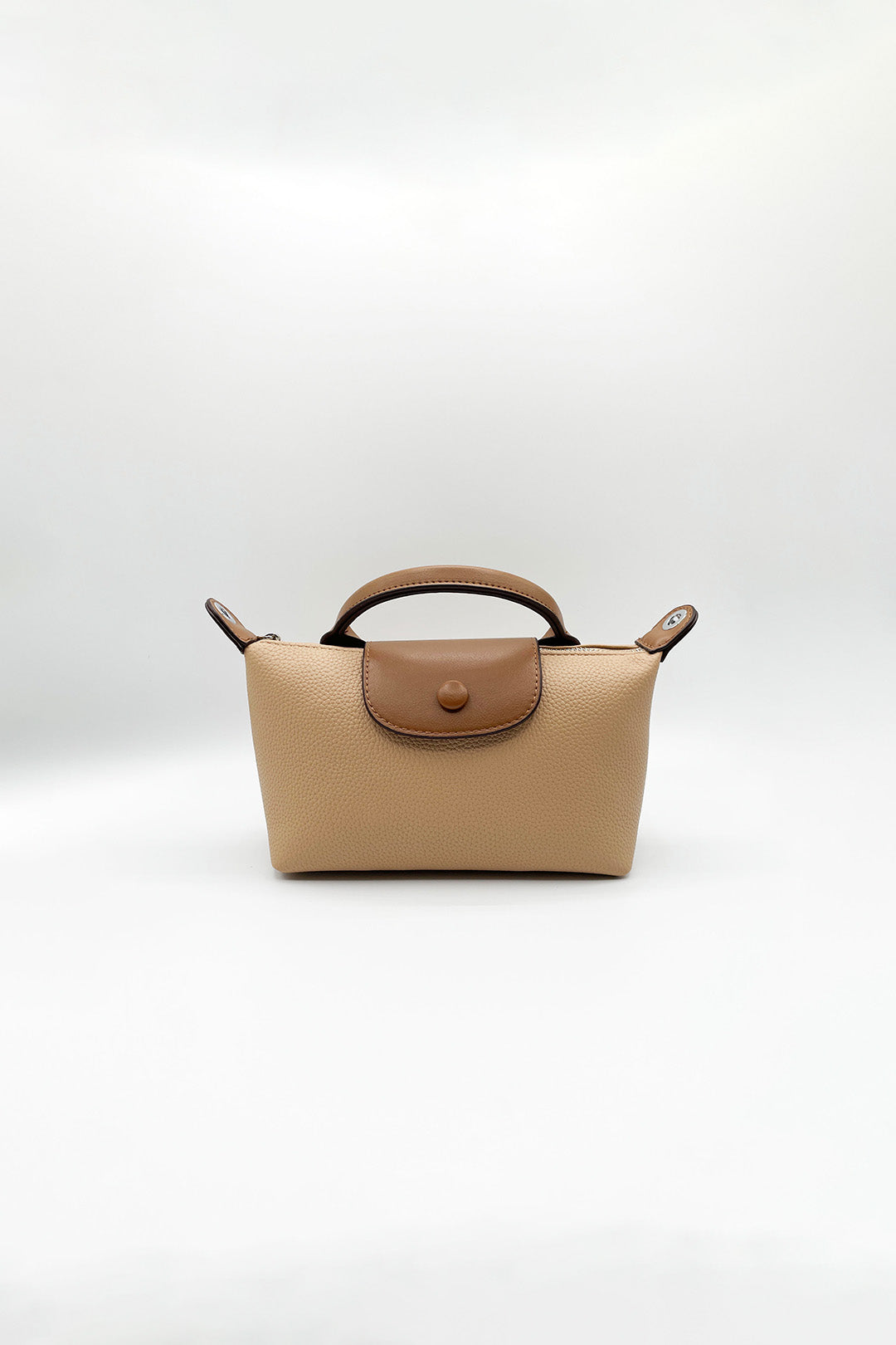 Beige Crossbody Bag with Handle, Image 3 of 5