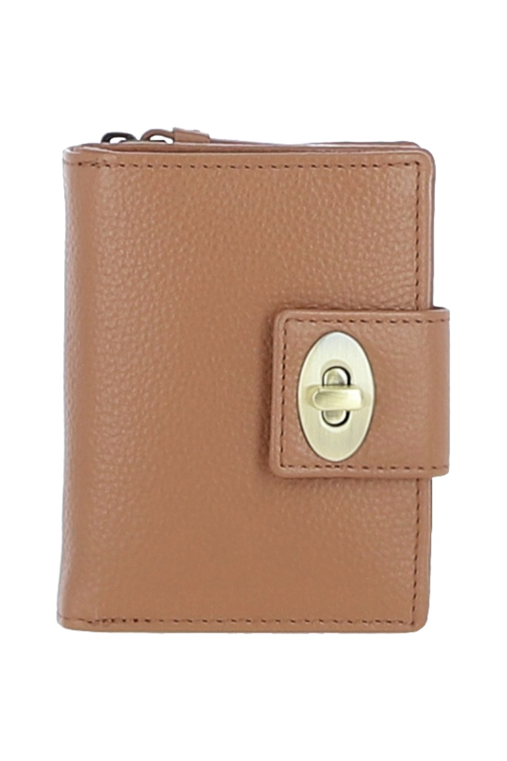 Camel Elegant Real Leather Purse, Image 1 of 4