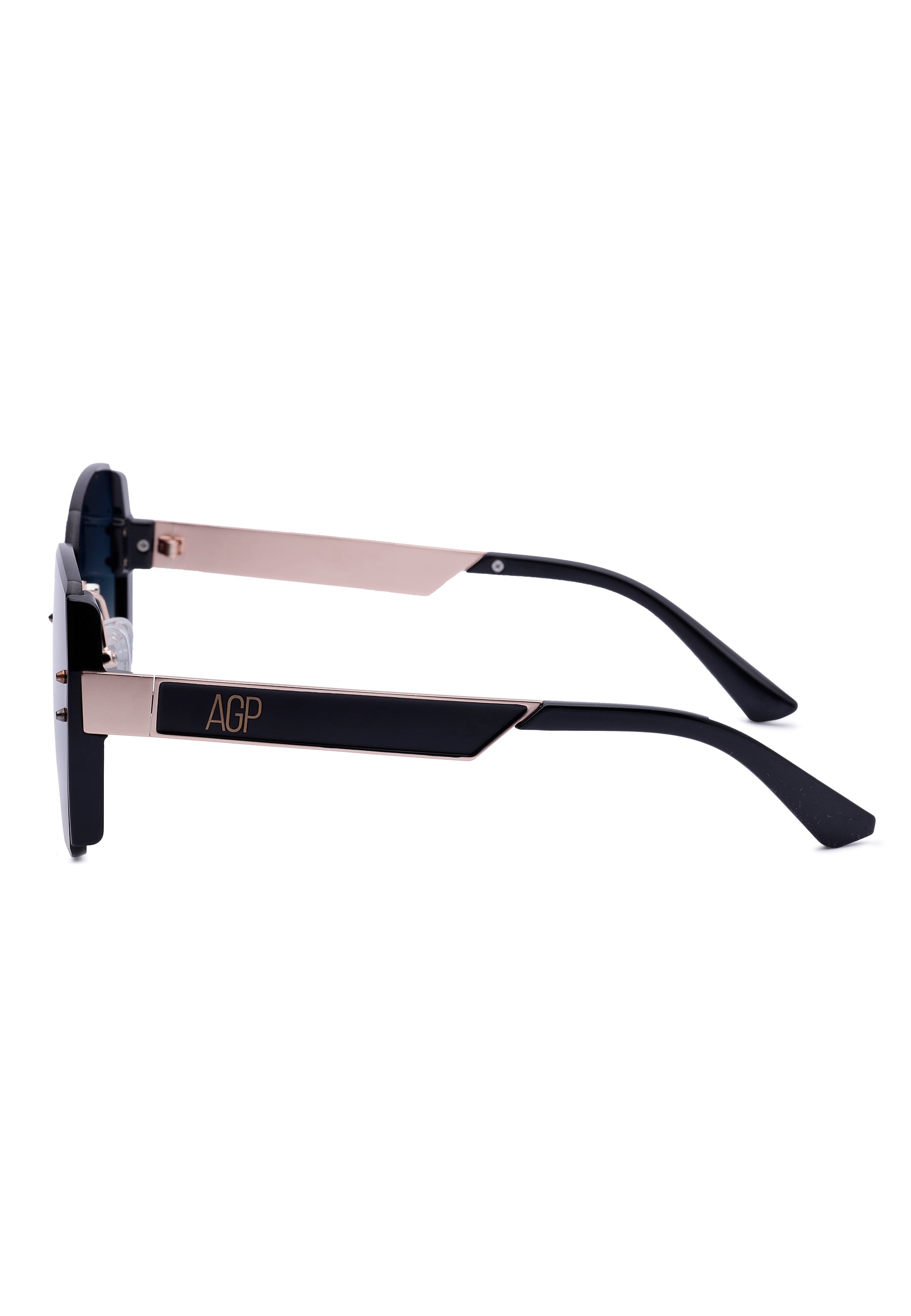 Black AVANT-GARDE PARIS Black Bold Square Sunglasses, Image 3 of 7