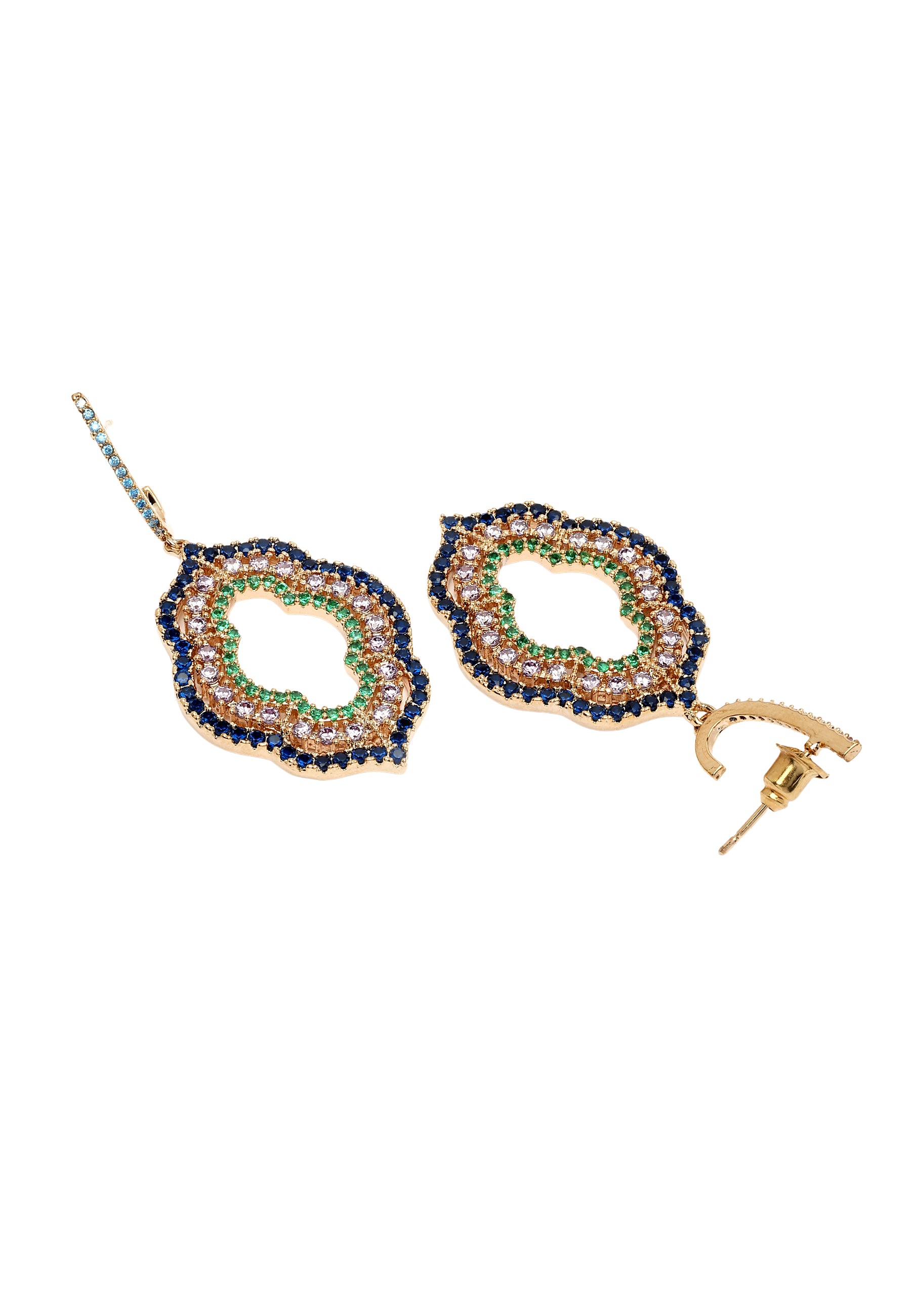 Blue Diva Cloud Drop Earrings, Image 3 of 5