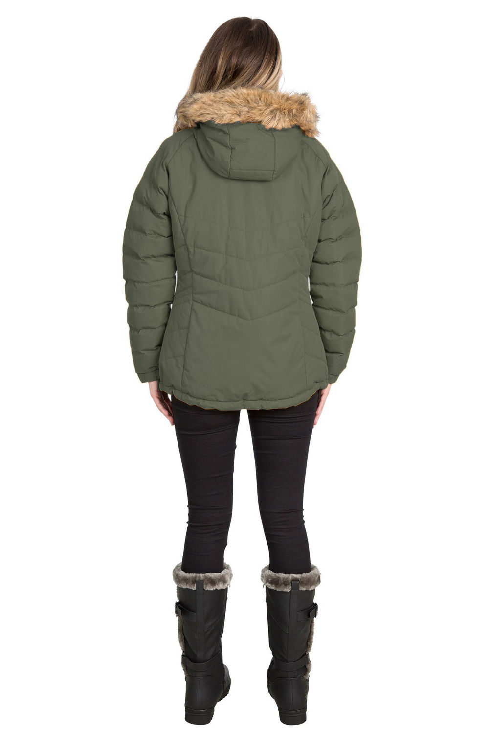 Olive Nadina Waterproof Padded Jacket, Image 3 of 4