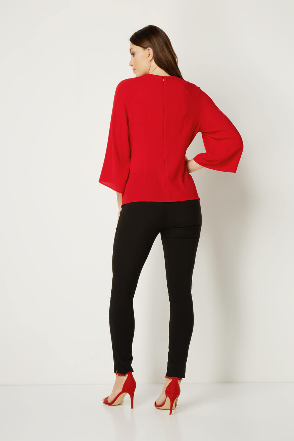 Red Tie Front Top, Image 4 of 4