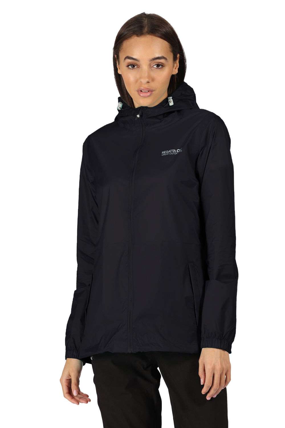 Black Regatta Black Pack It III Waterproof Jacket, Image 5 of 5