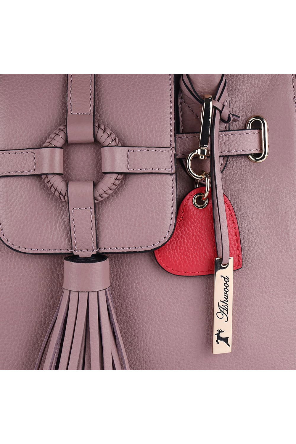 Pink Ashwood Leather Pink 'Vera' Real Leather Tote Bag, Image 2 of 5