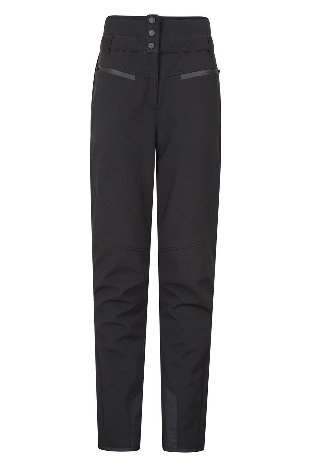 Black Avalanche Recco High Waist Ski Trousers