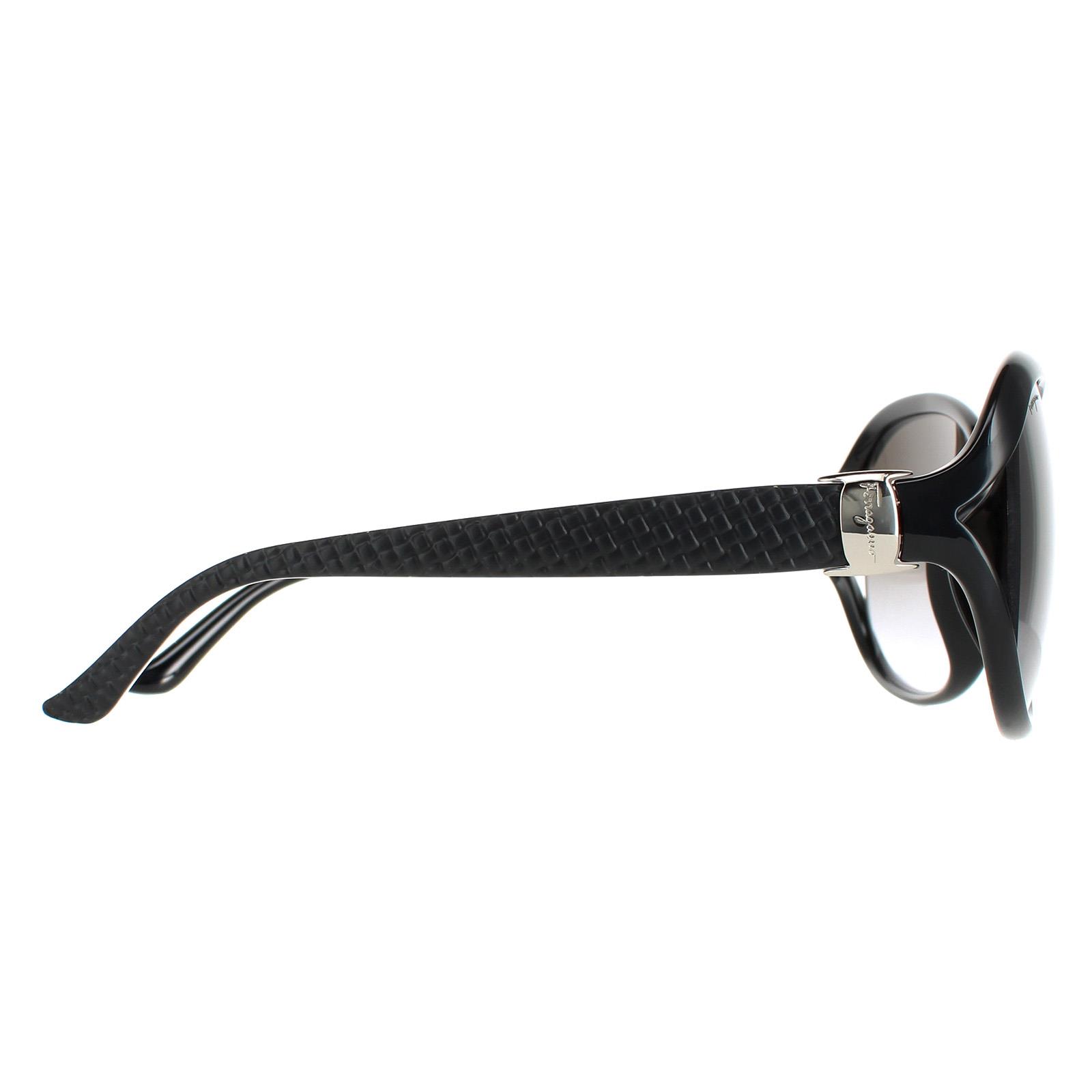 Black Salvatore Ferragamo Black Oval Black Grey Gradient SF770SA, Image 4 of 4