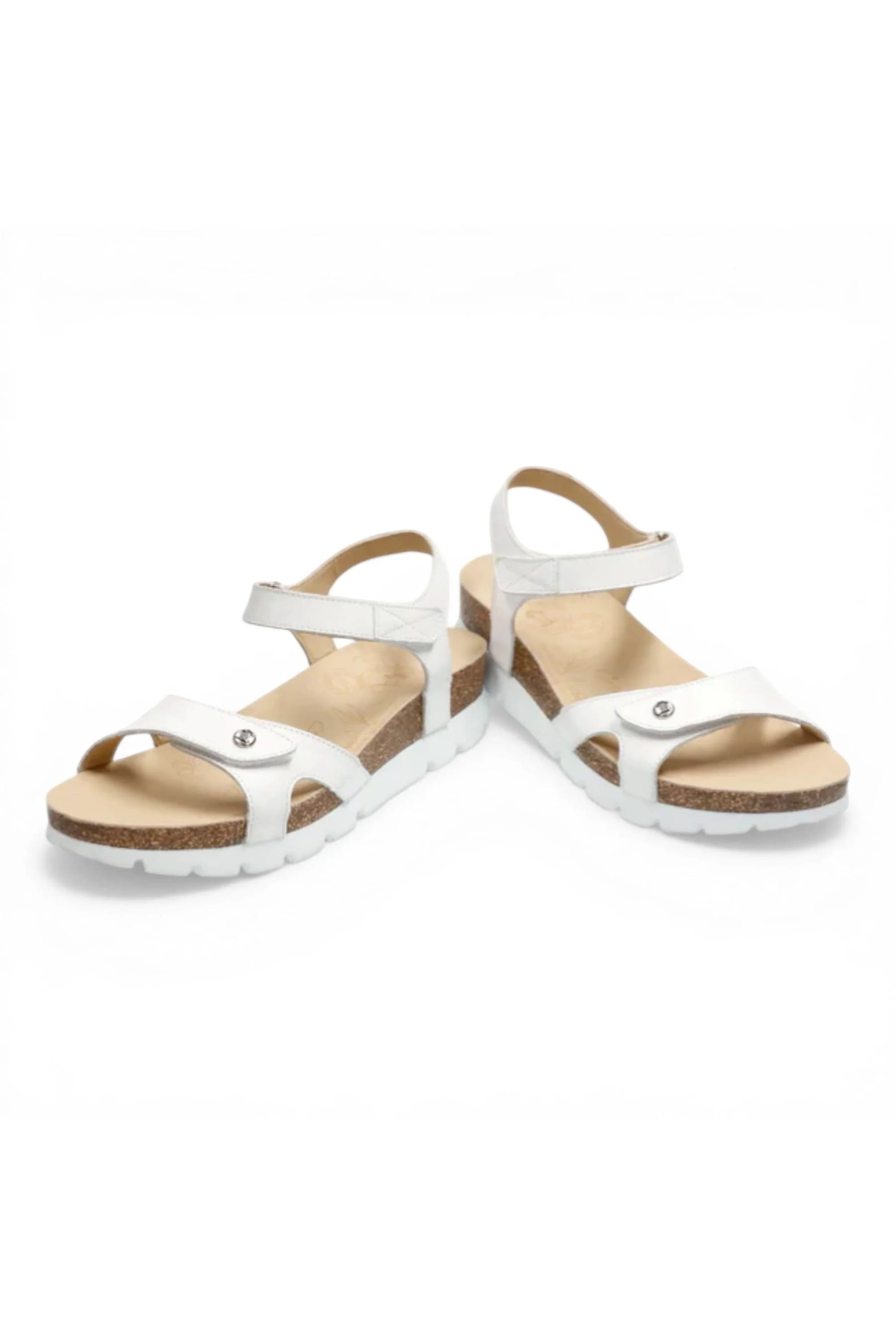 White Womens Platform Wedge Sandals - Sulia B1, Image 4 of 8