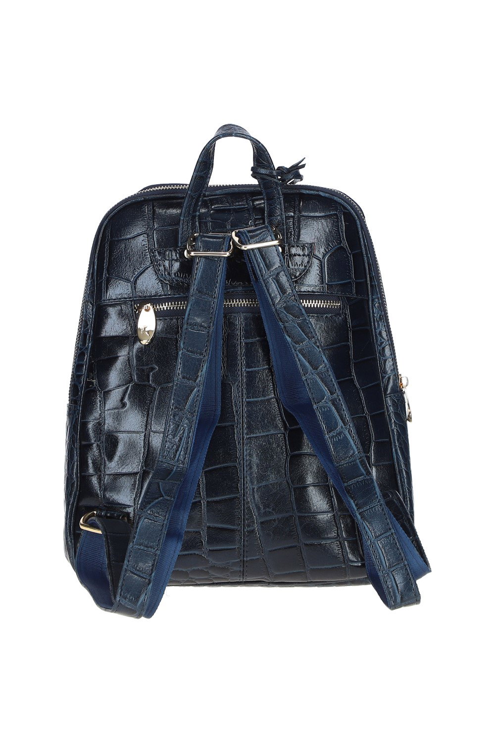 Navy 'Camilla' Real Leather Backpack, Image 3 of 4