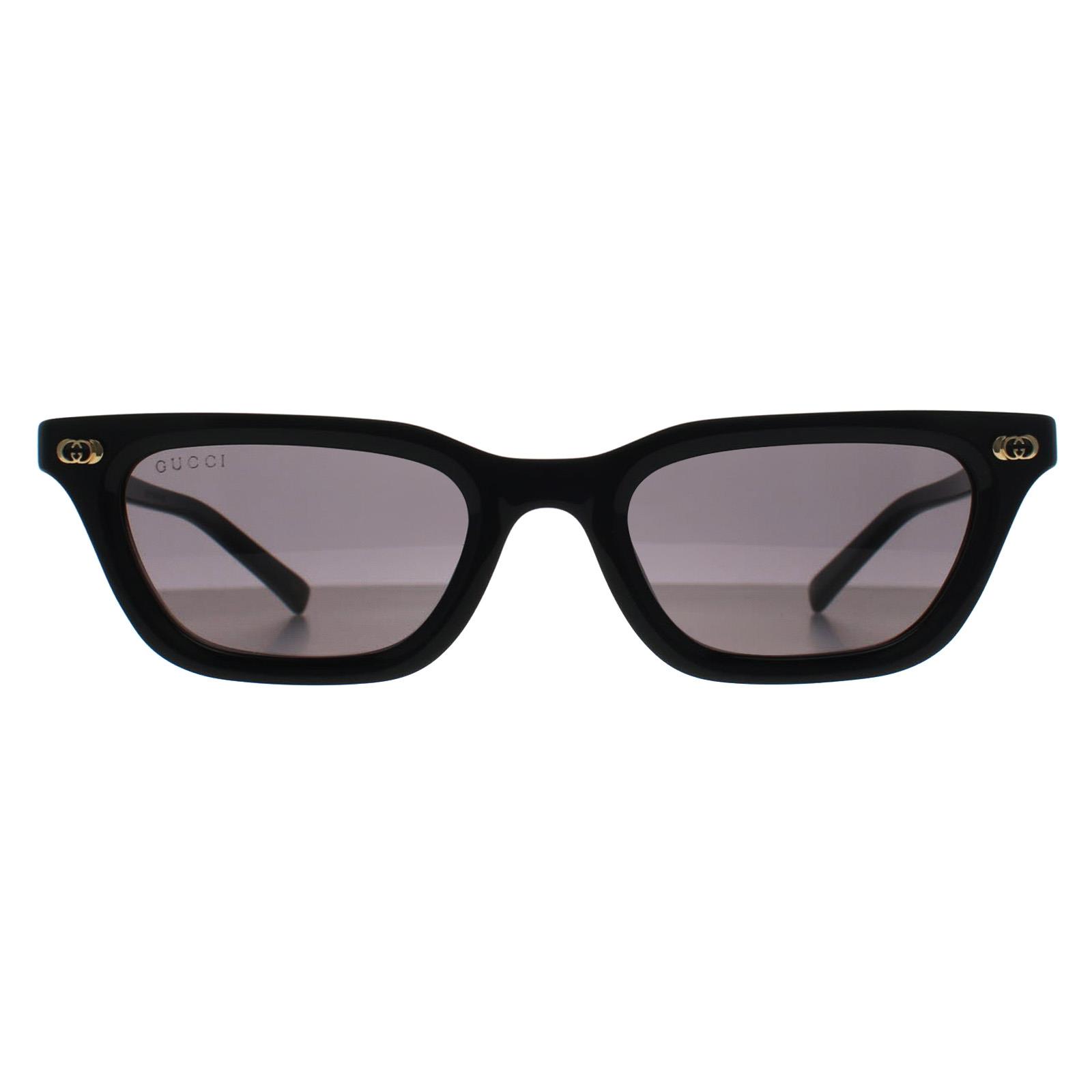 Black Cat Eye Shiny Black Grey with Light Mirror GG1944S, Image 1 of 3