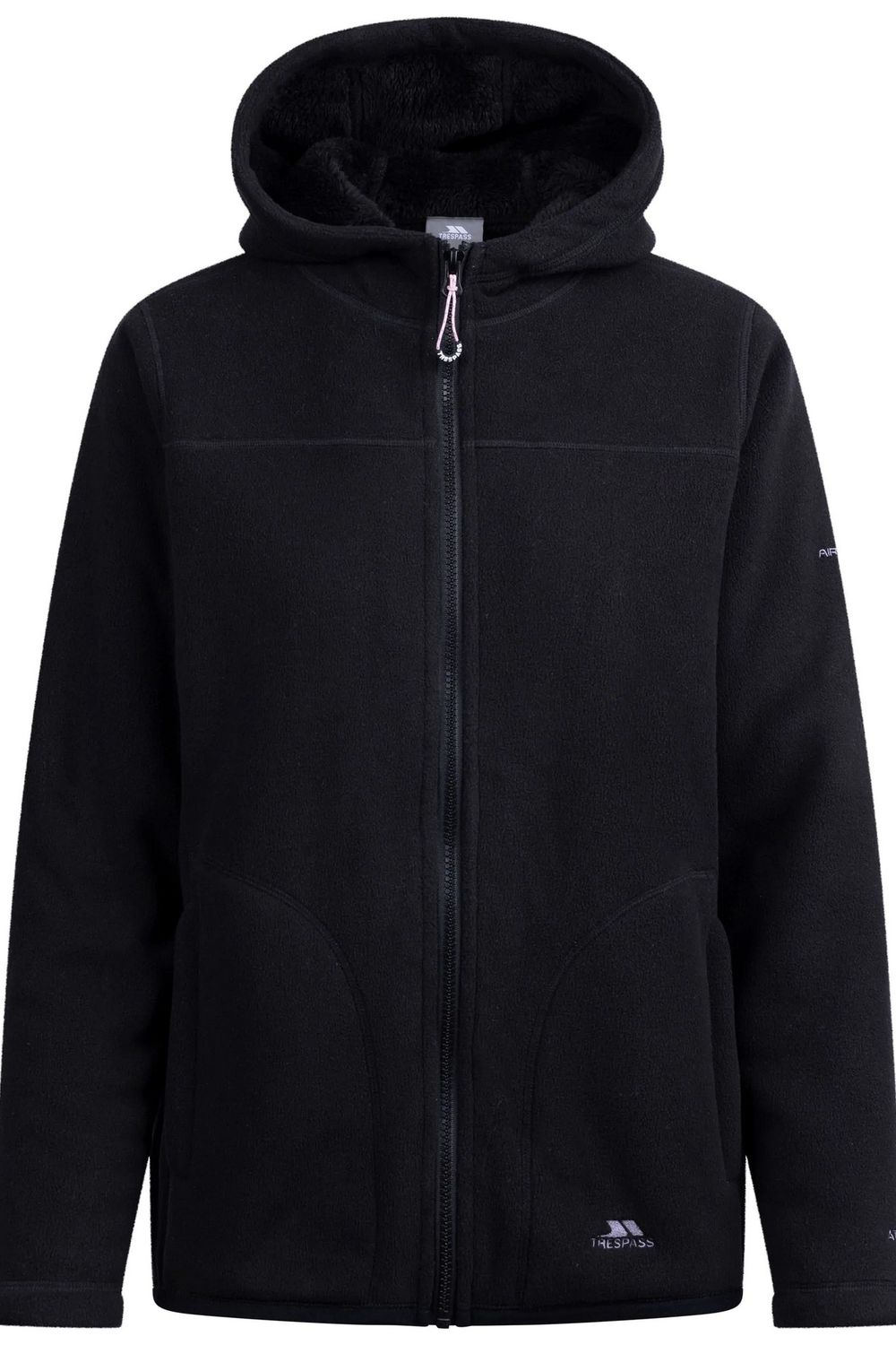 Black Trespass Black Backstay Fleece Jacket, Image 1 of 6