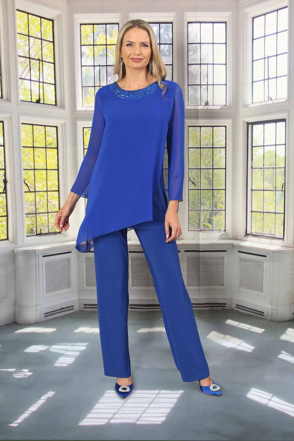Royal Lilac Silky Trouser main image 1